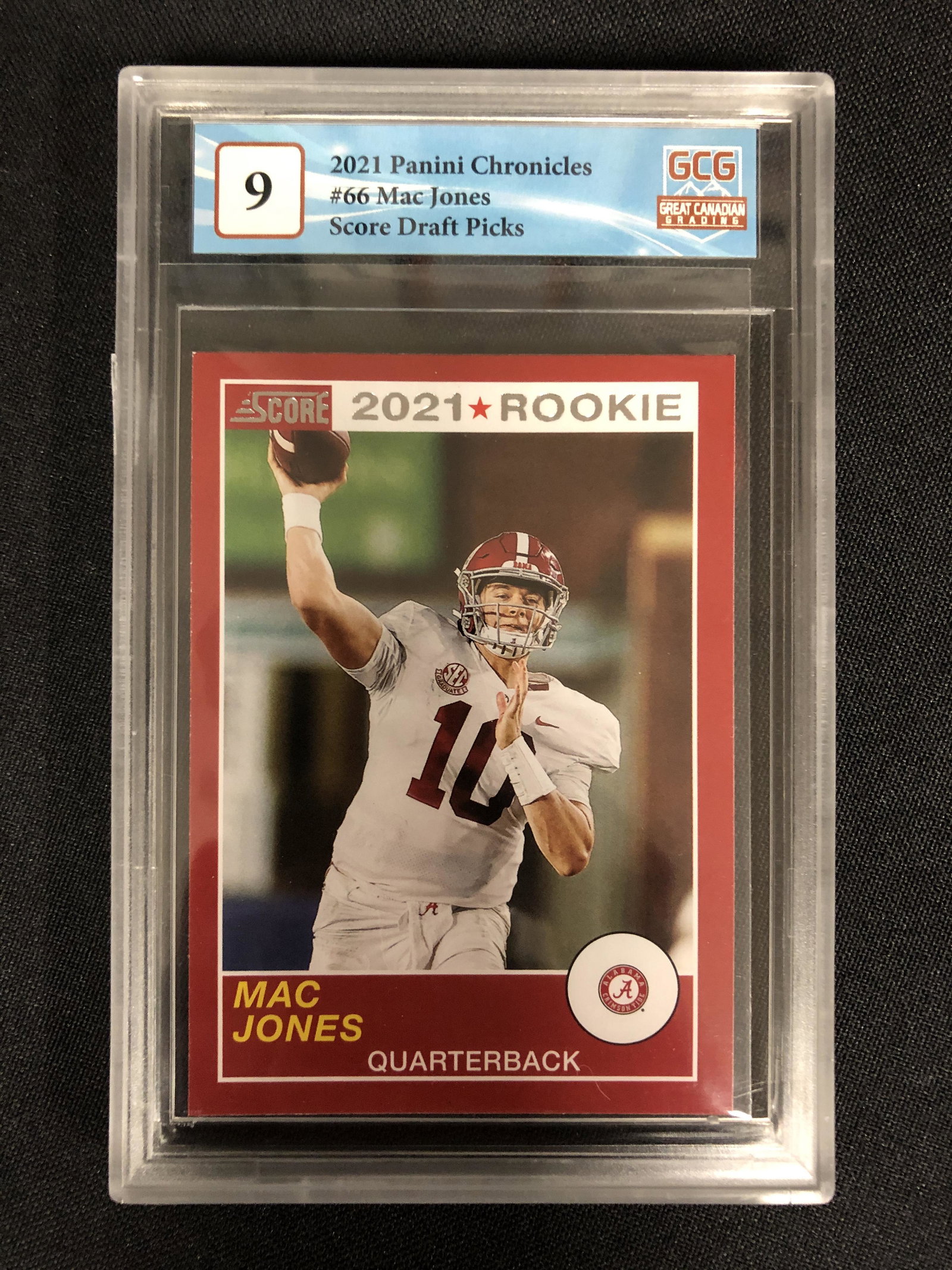 2021 PANINI CHRONICLES MAC JONES SCORE DRAFT PICKS (GCG 9): 2021 PANINI CHRONICLES MAC JONES SCORE DRAFT PICKS (GCG 9)