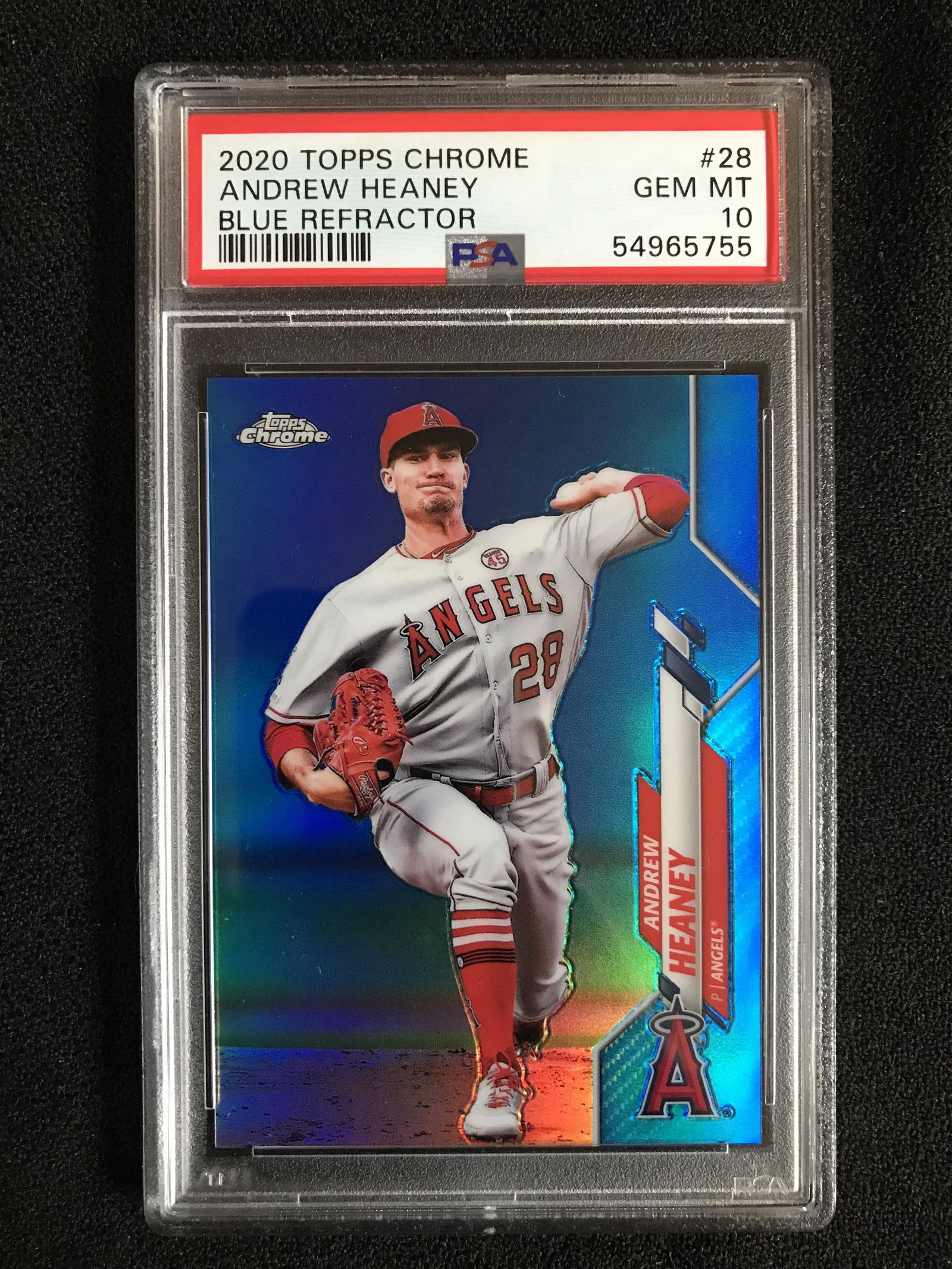 2020 TOPPS CHROME ANDREW HEANEY BLUE REFRACTOR (PSA 10) (1 of 1)