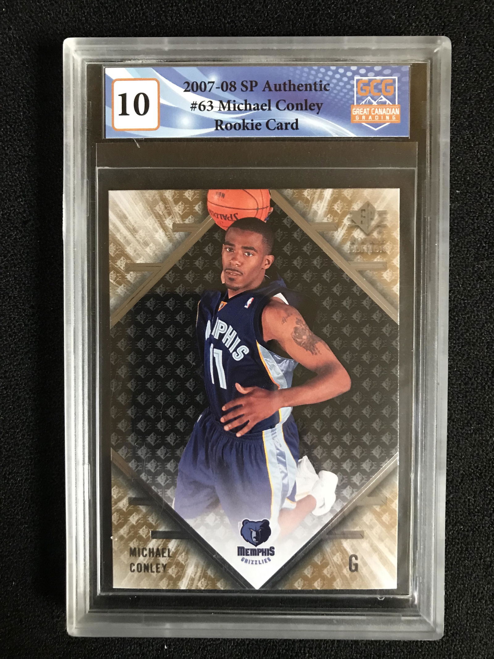 2007-08 UD SP AUTHENTIC NO.63 MICHAEL CONLEY RC (GCG 10) (1 of 1)