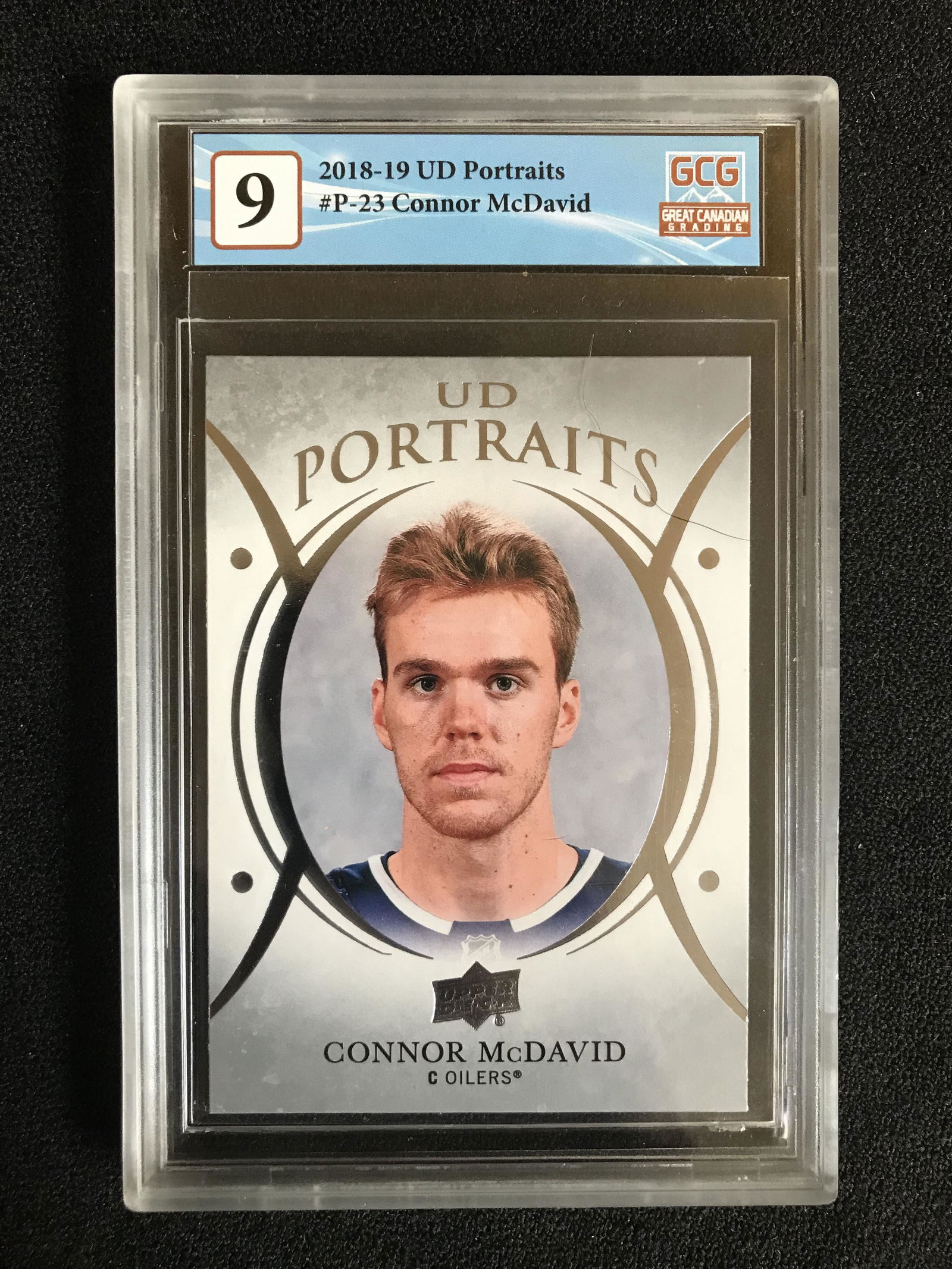 2018-19 UPPER DECK NO.P-23 CONNOR MCDAVID UD PORTRAITS (GCG 9) (1 of 2)