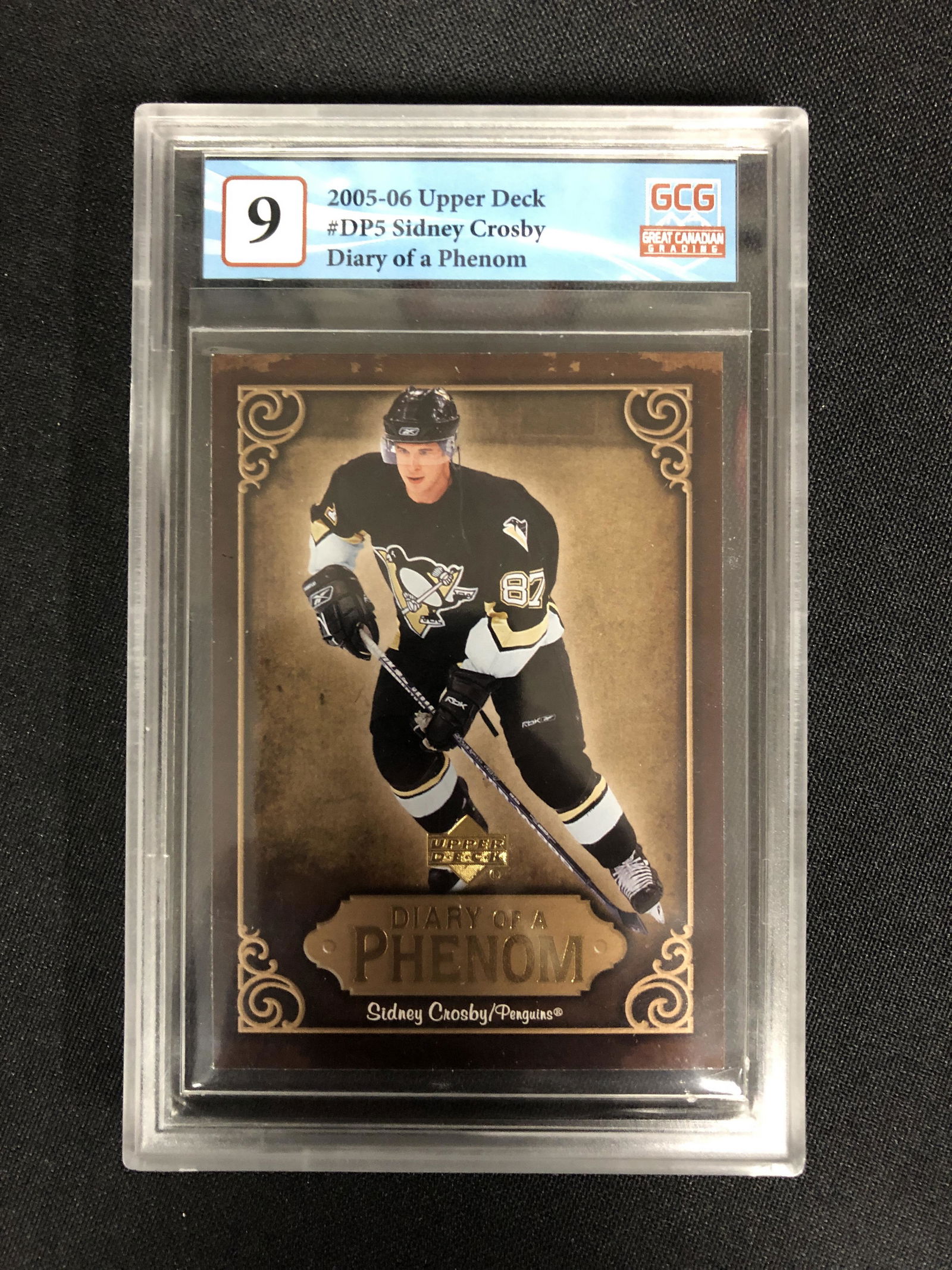 2005-06 UPPER DECK NO.DP5 SIDNEY CROSBY DIARY OF A PHENOM (GCG 9) (1 of 2)