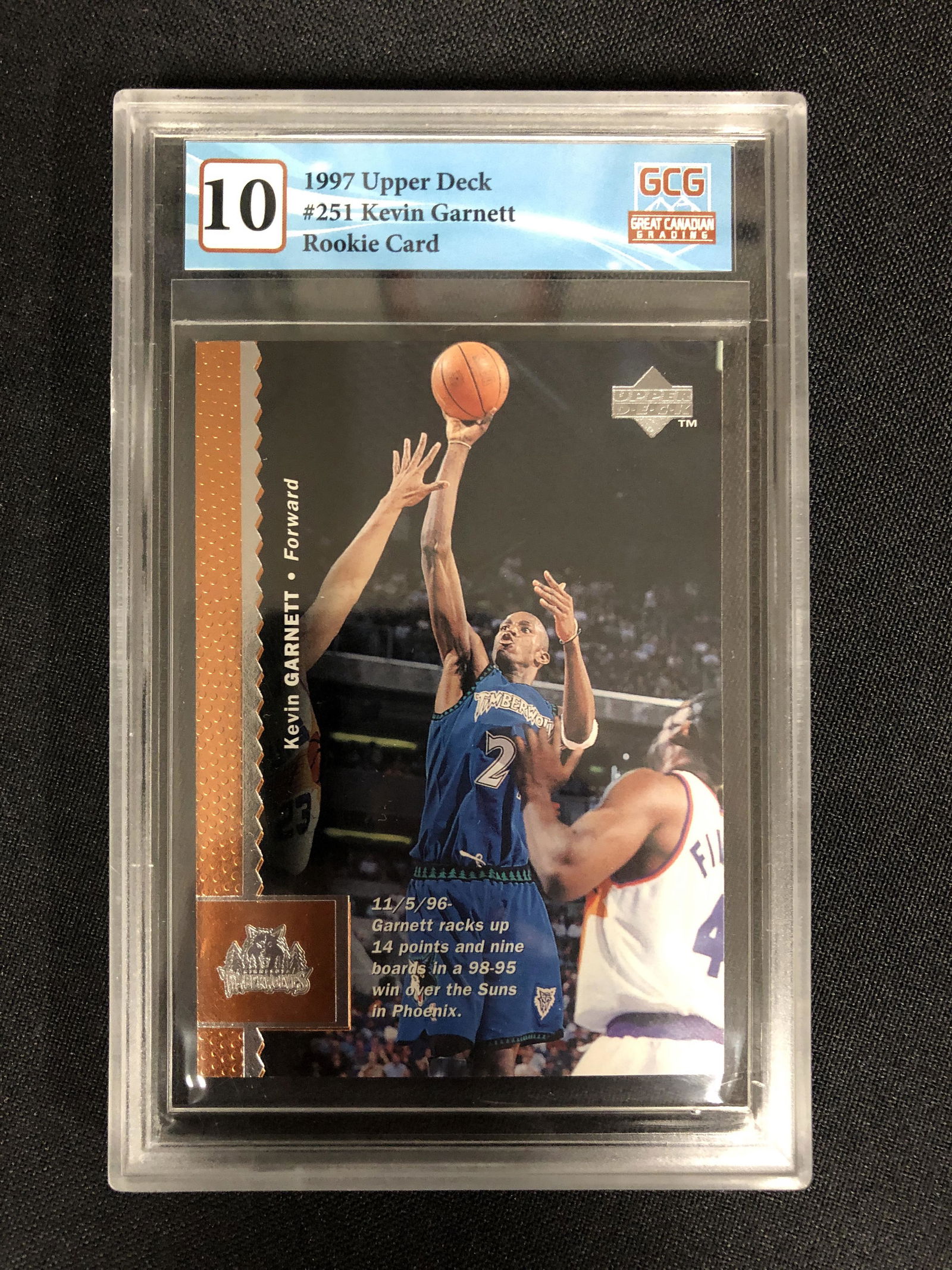 1997 UPPER DECK NO.251 KEVIN GARNETT (GCG 10) (1 of 2)
