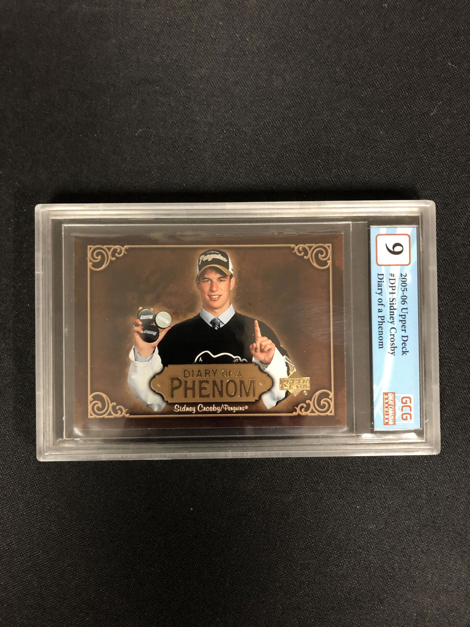 2005-06 UPPER DECK NO.DPI SIDNEY CROSBY DIARY OF A PHENOM (GCG 9) (1 of 2)