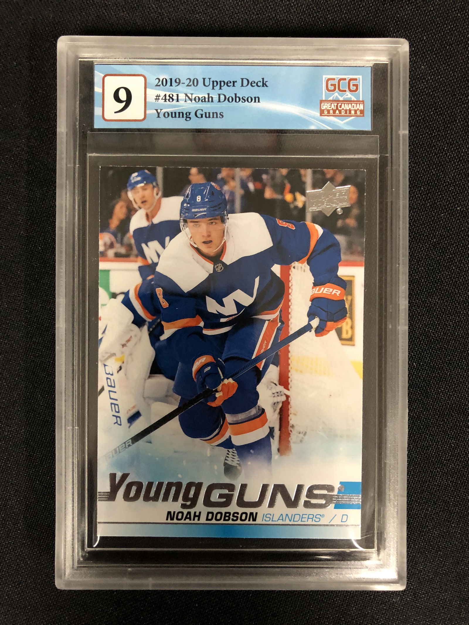2019-20 UPPER DECK NO.481 NOAH DOBSON YOUNG GUNS (GCG 9) (1 of 2)