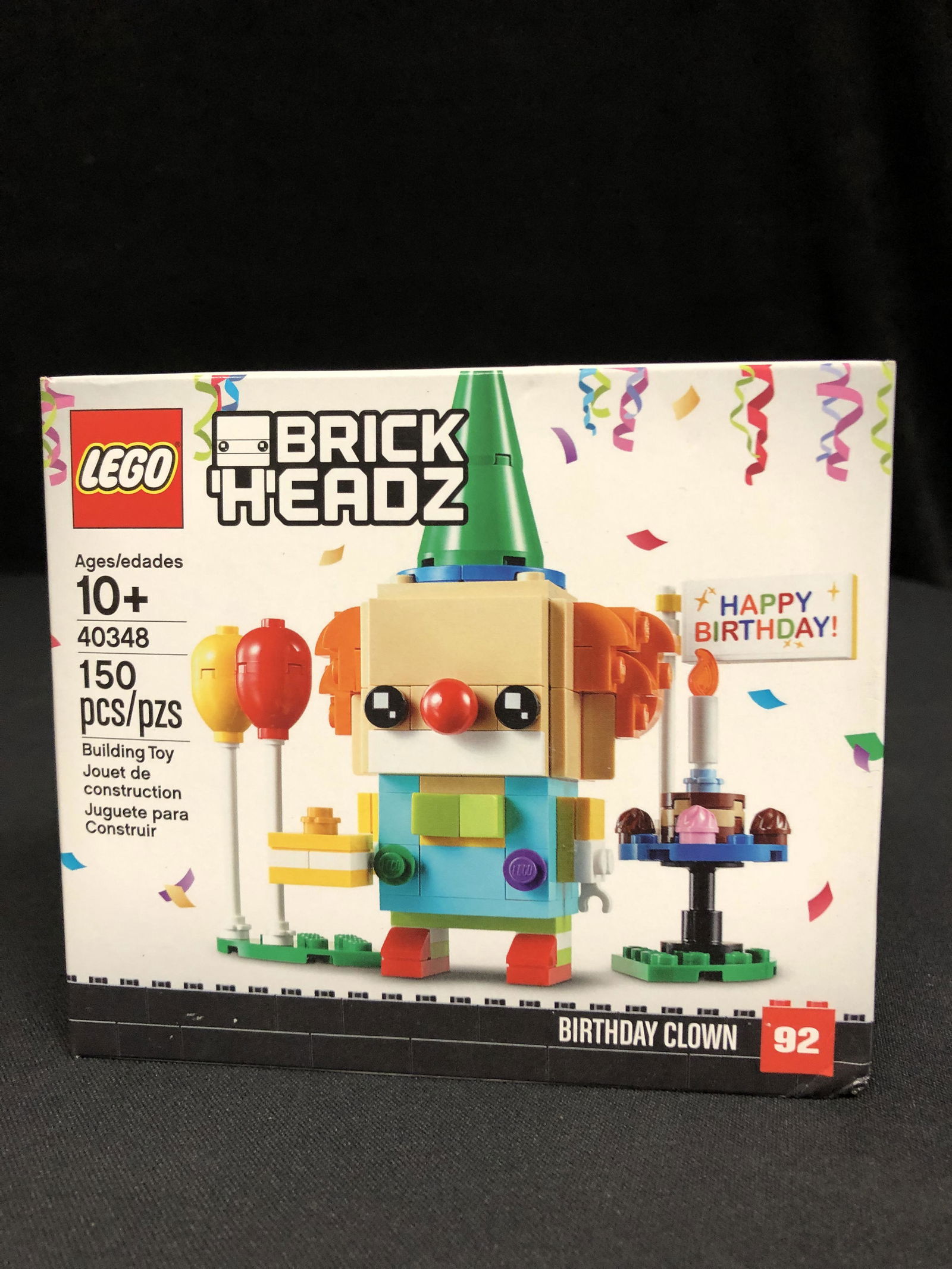 Sealed Lego 40348 BrickHeadz Happy Birthday Clown Building Kit 150 Pcs: Sealed Lego 40348 BrickHeadz Happy Birthday Clown Building Kit 150 Pcs