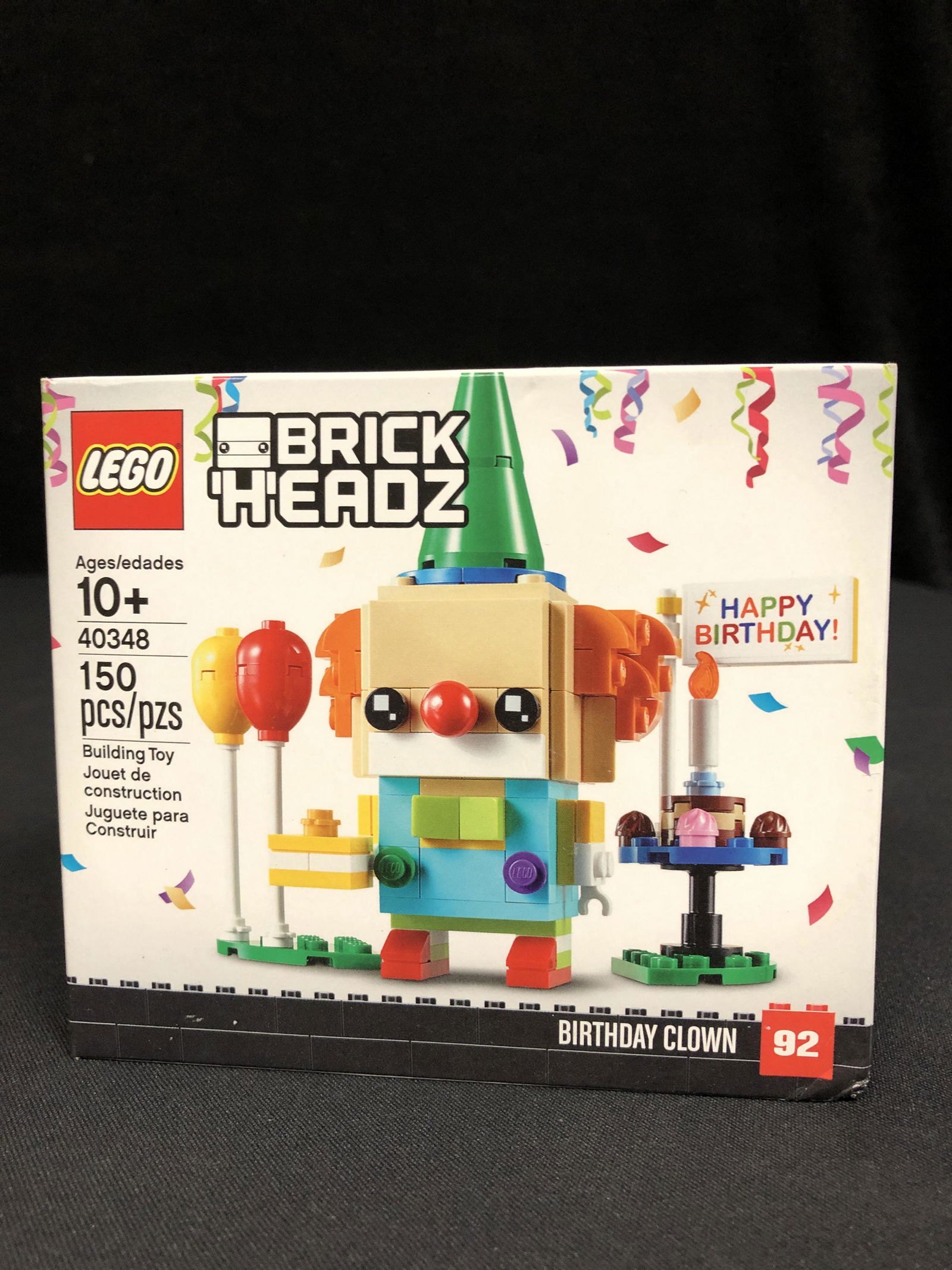 Sealed Lego 40348 BrickHeadz Happy Birthday Clown Building Kit 150 Pcs: Sealed Lego 40348 BrickHeadz Happy Birthday Clown Building Kit 150 Pcs