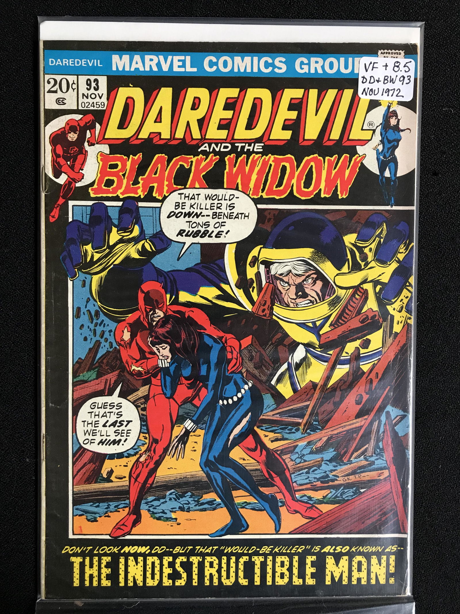 DAREDEVIL AND THE BLACK WIDOW NO.93 (MARVEL COMICS) (1 of 1)