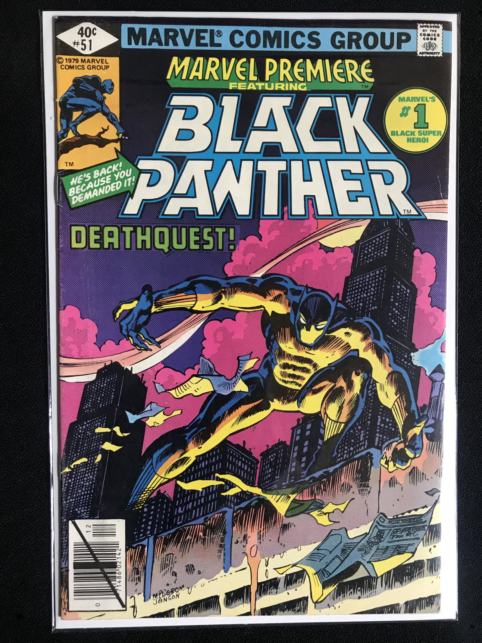 MARVEL PREMIERE Featuring BLACK PANTHER NO.51 (MARVEL COMICS): MARVEL PREMIERE Featuring BLACK PANTHER NO.51 (MARVEL COMICS)
