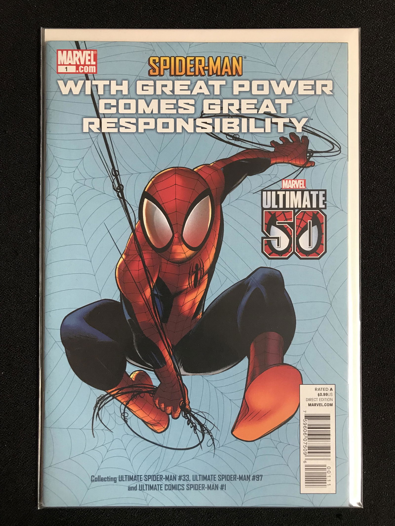 SPIDER-MAN With Great Power Comes Great Responsibilty NO.1 (MARVEL COMICS) (1 of 1)