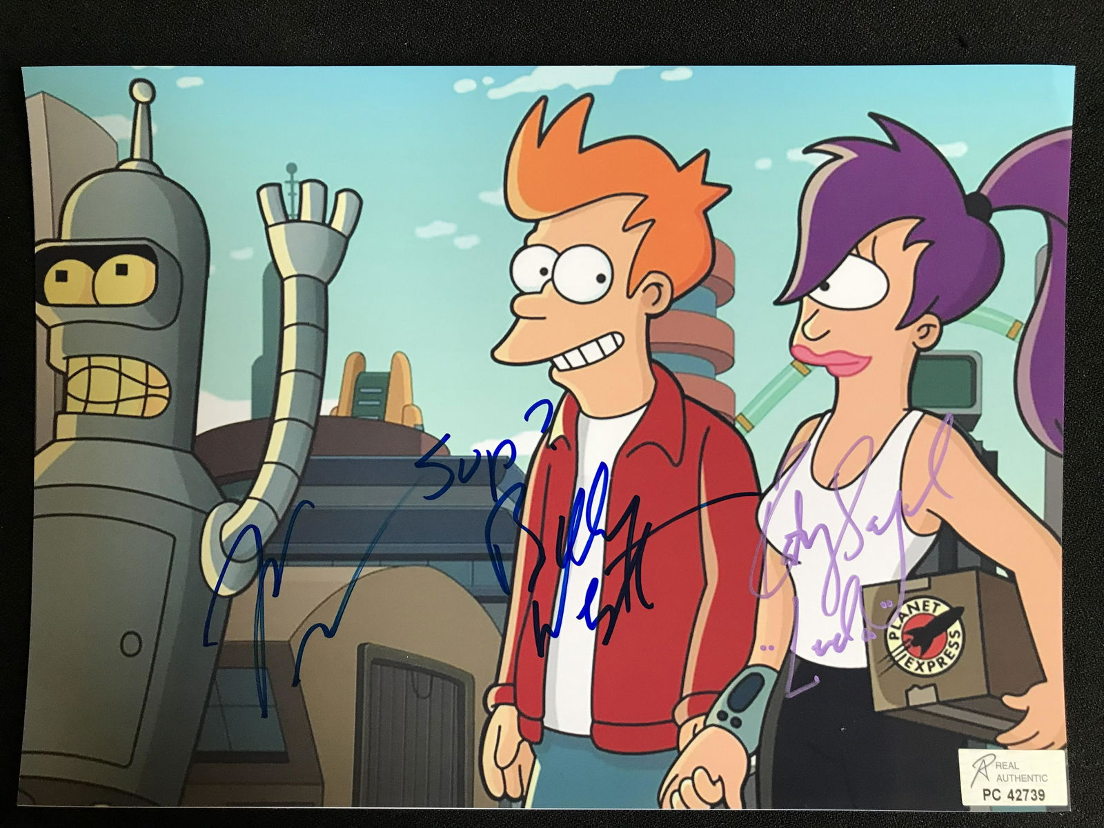 FUTURAMA MULTI SIGNED 8X10 PHOTO w/ BILLY WEST... (RA COA) (1 of 2)