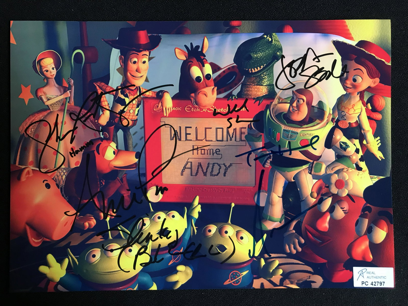 TOY STORY 3 CAST SIGNED 8 X 10 (RA COA): TOY STORY 3 CAST SIGNED 8 X 10 (RA COA)