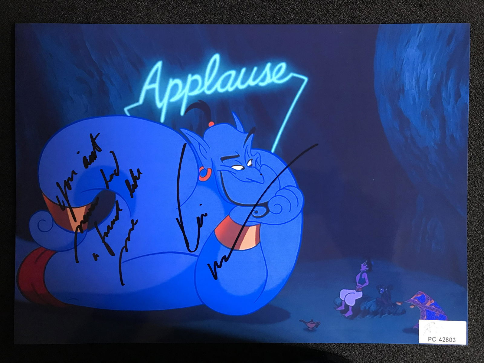 ROBIN WILLIAMS SIGNED ALADDING 8 X 10 (RA COA) (1 of 2)