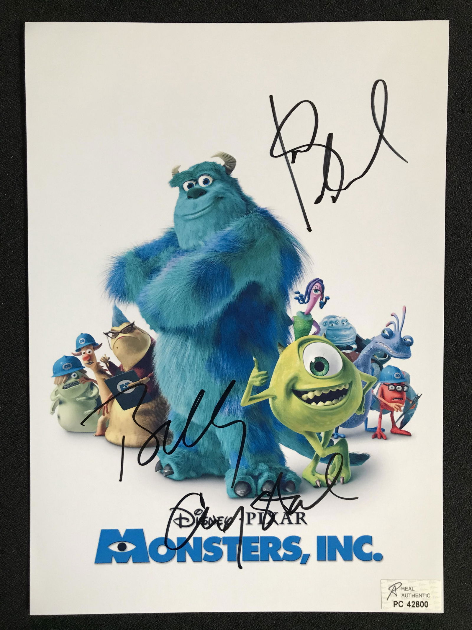 BILLY CRYSTAL AND JOHN GOODMAN SIGNED MONSTERS INC 8 X 10 (RA COA): BILLY CRYSTAL AND JOHN GOODMAN SIGNED MONSTERS INC 8 X 10 (RA COA)