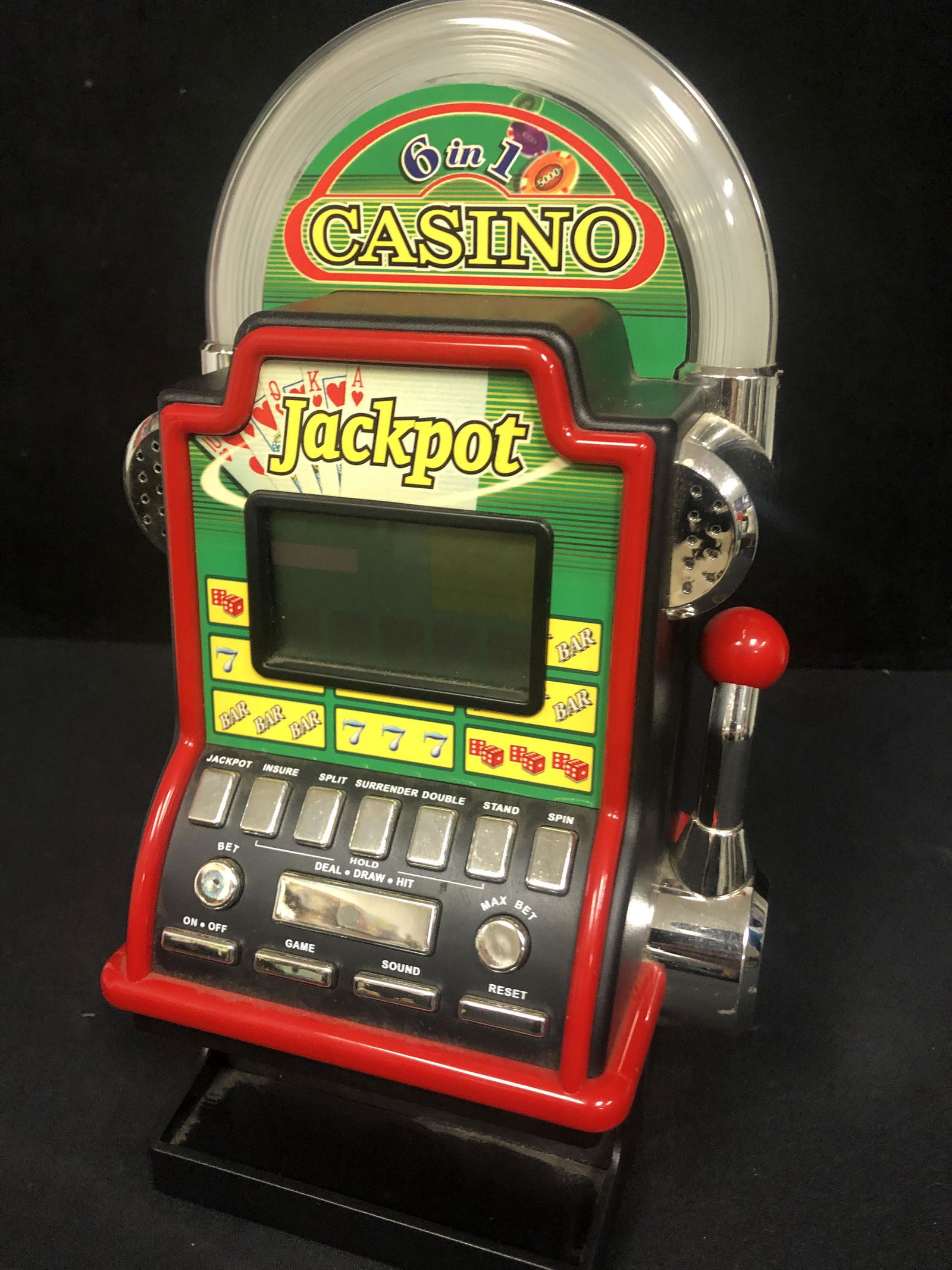 6 IN 1 JACKPOT ELECTRONIC SLOT MACHINE (1 of 1)