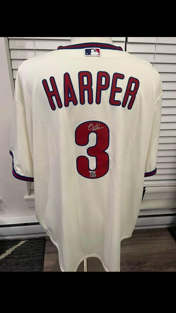 BRYCE HARPER SIGNED PHILLIES JERSEY (FANATICS HOLO) (1 of 2)