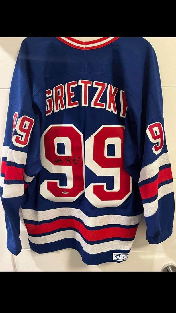 WAYNE GRETZKY SIGNED CCM PRO NEW YORK RANGERS (COA) (1 of 2)