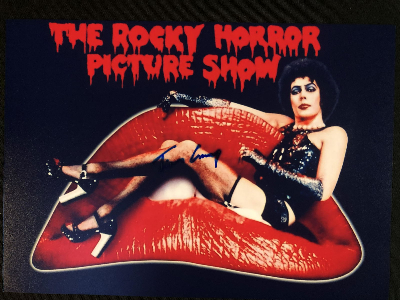 TIM CURRY SIGNED 8X10 ROCKY HORROR PICTURE SHOW 8X10 (RA COA) (1 of 2)