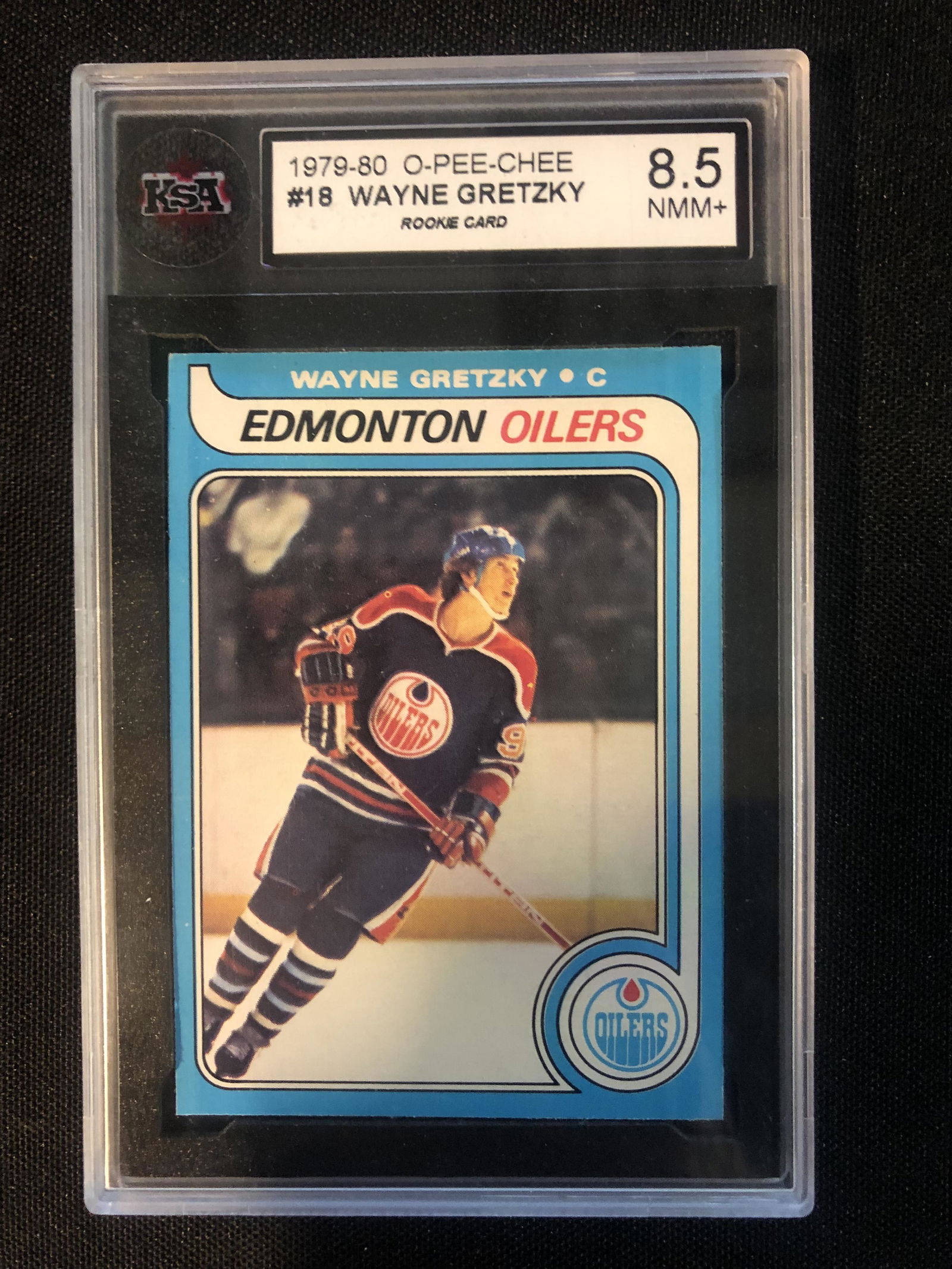 1979-80 OPC WAYNE GRETZKY ROOKIE CARD (KSA 8.5) (1 of 2)