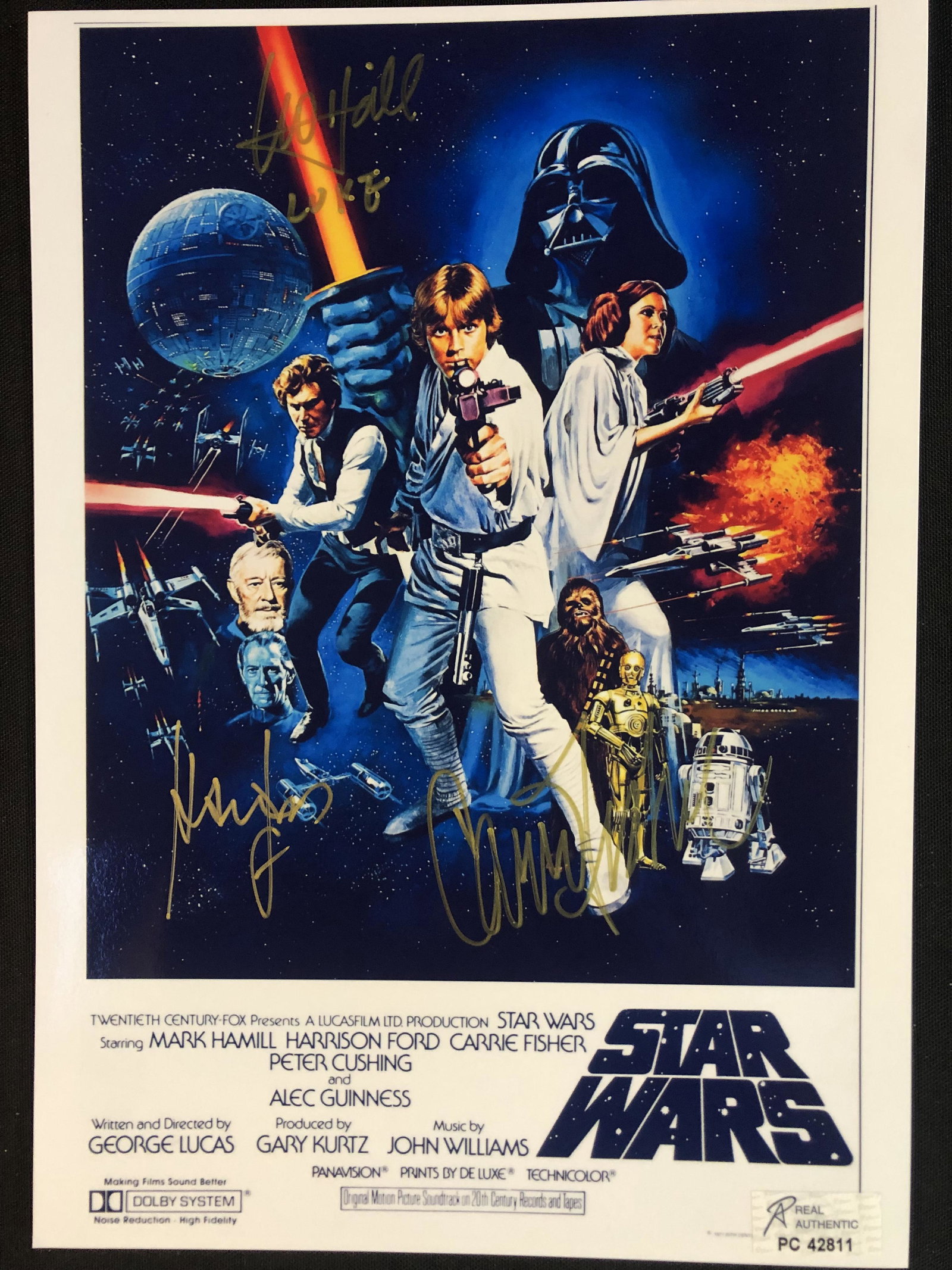 STAR WARS CAST SIGNED 8X10 PROMO PHOTO (RA COA): STAR WARS CAST SIGNED 8X10 PROMO PHOTO (RA COA)