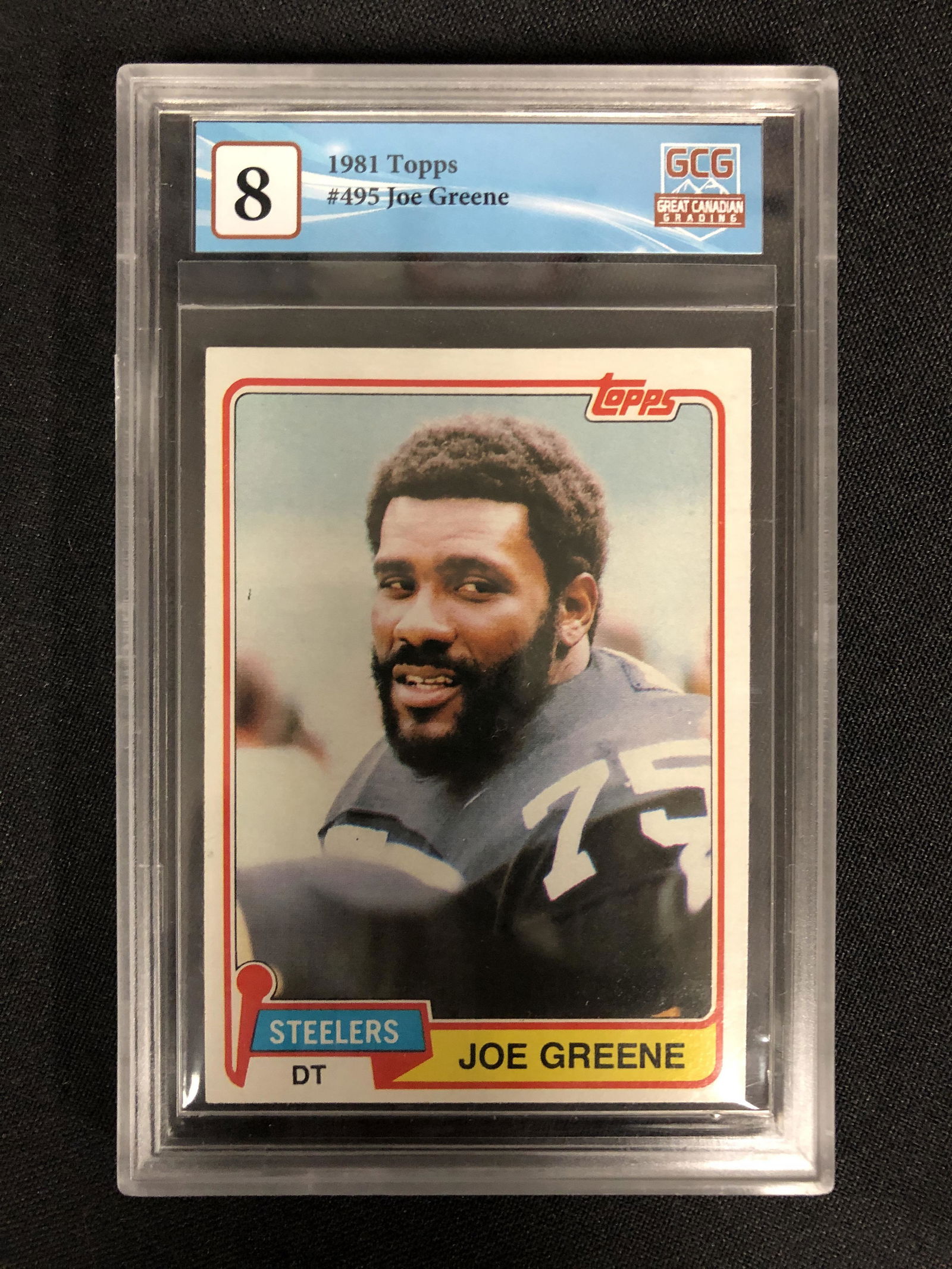 1981 TOPPS NO.495 JOE GREENE (GCG 8) (1 of 2)