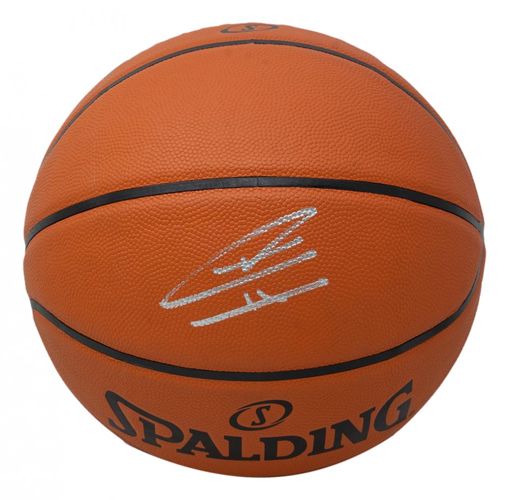 Tyler Herro Signed NBA Silver Series Basketball (JSA) (1 of 3)