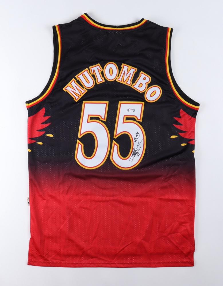 Dikembe Mutombo Signed Hawks Jersey (PSA) (1 of 3)