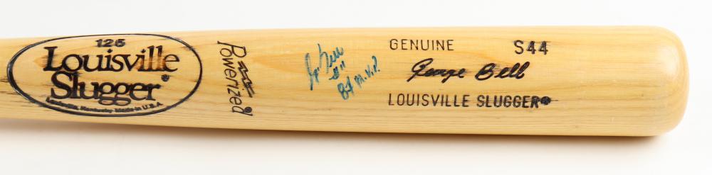 GEORGE BELL SIGNED LOUISVILLE SLUGGER BASEBALL BAT (JSA) (1 of 3)