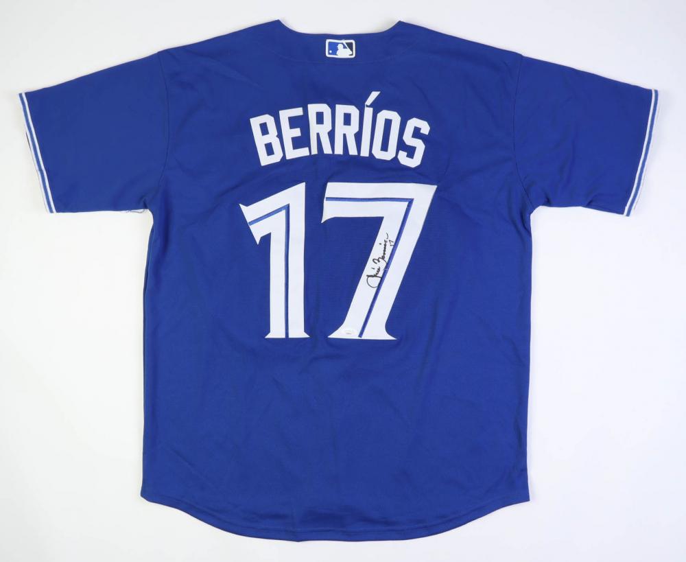 JOSE BERRIOS SIGNED BLUE JAYS JERSEY (JSA) (1 of 3)