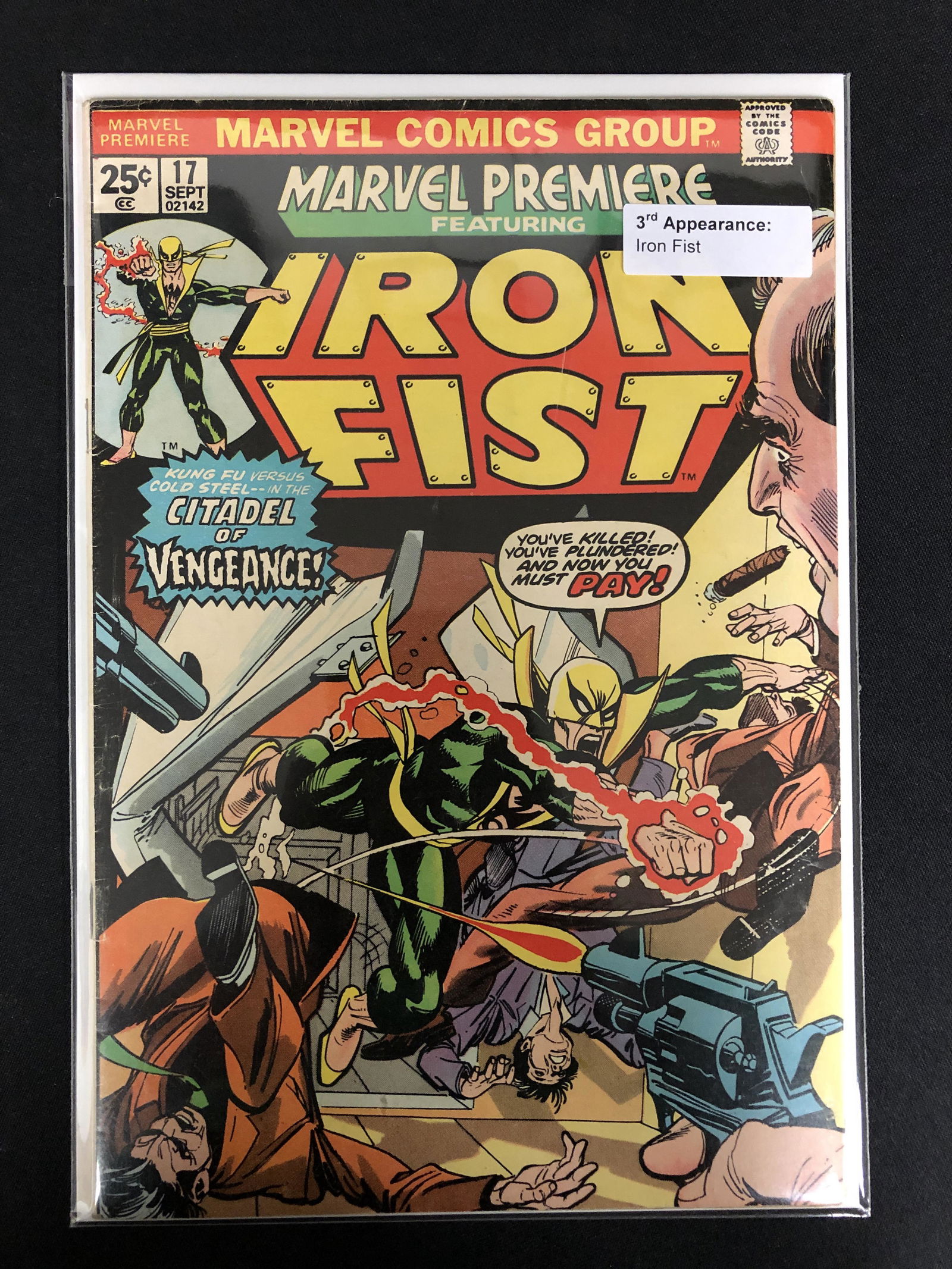 MARVEL PREMIERE Featuring IRON FIST NO.17 (MARVEL COMICS) (1 of 1)