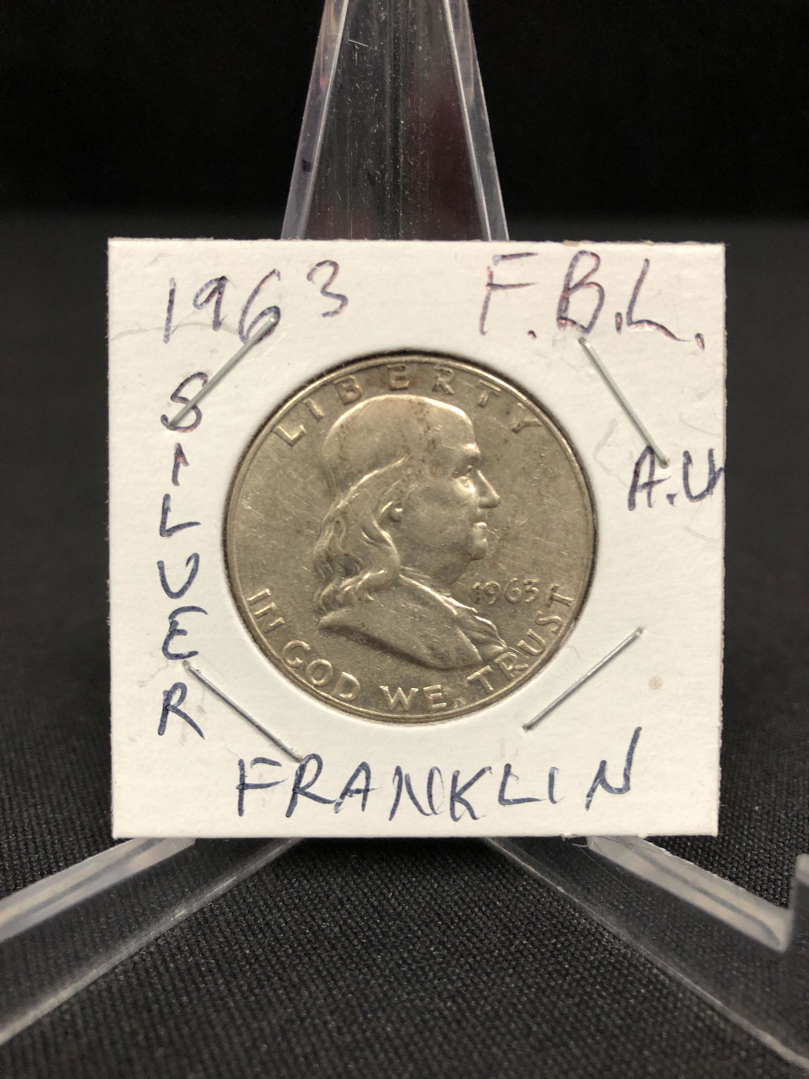 1963 USA FRANKLIN HALF DOLLAR .900% SILVER (1 of 1)