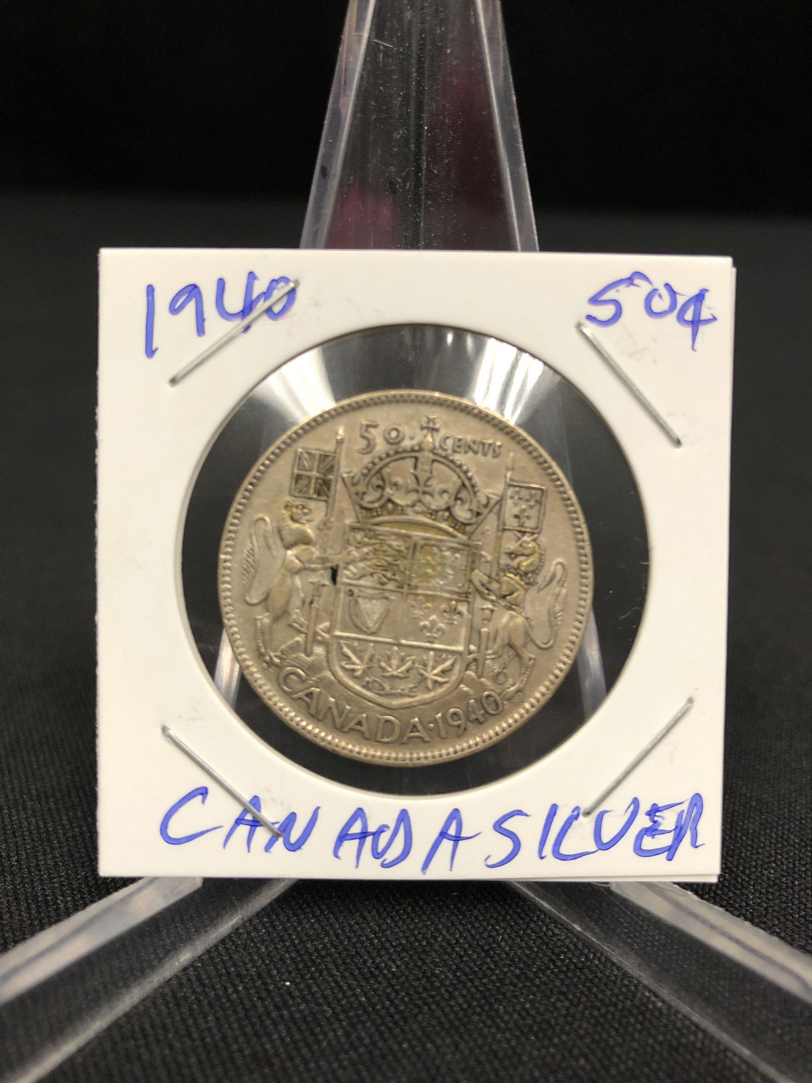 1940 CANADA HALF DOLLAR .800% SILVER (1 of 1)