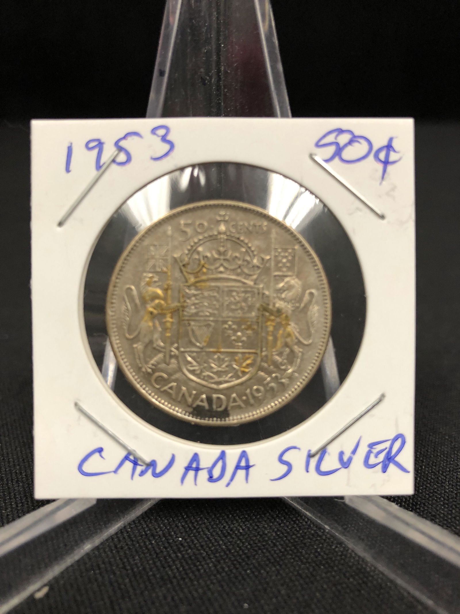 1953 CANADA HALF DOLLAR .800% SILVER (1 of 1)