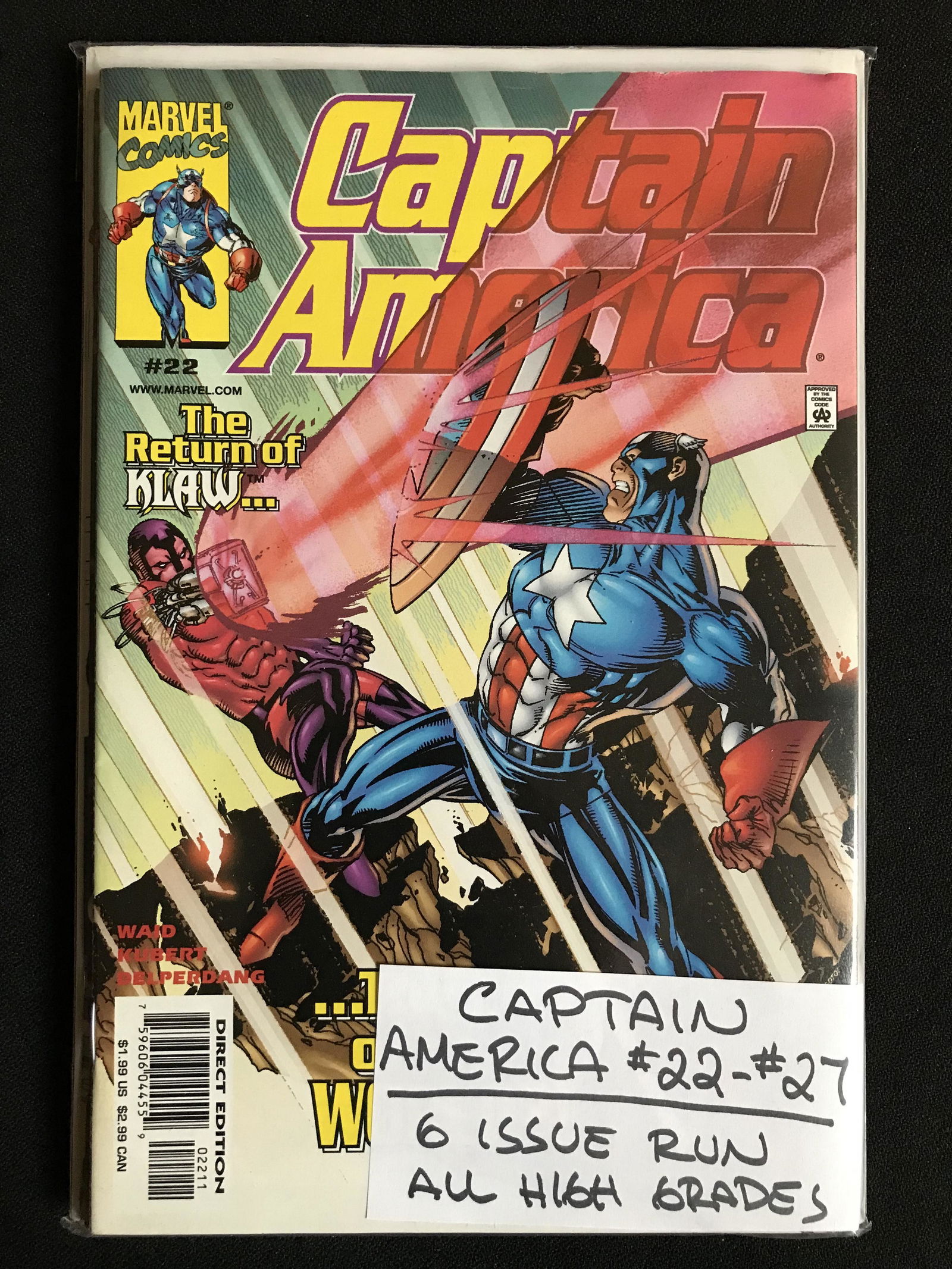 CAPTAIN AMERICA NO.22-27 (MARVEL COMICS) 6 Issue Run! (1 of 1)