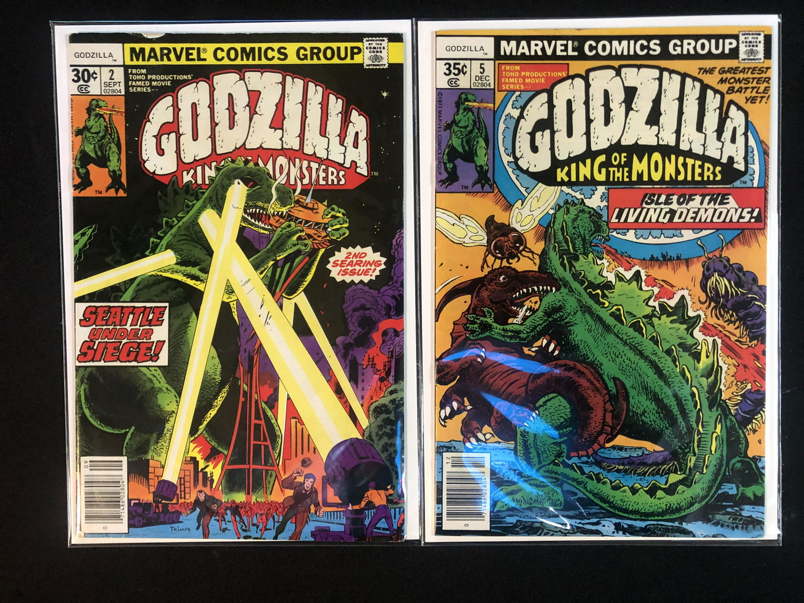 GODZILLA NO.2/ NO.5 (MARVEL COMICS) (1 of 1)