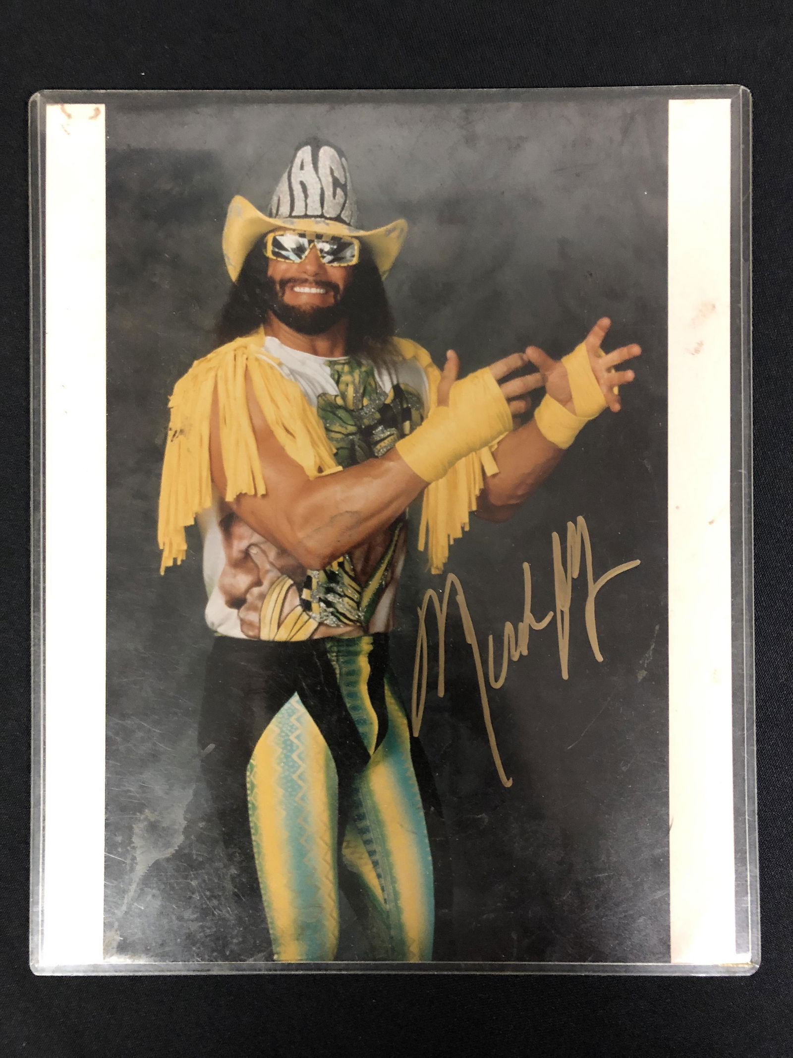 RANDY MACHO MAN SAVAGE SIGNED WWF 8 X 10 WITH COA (1 of 2)