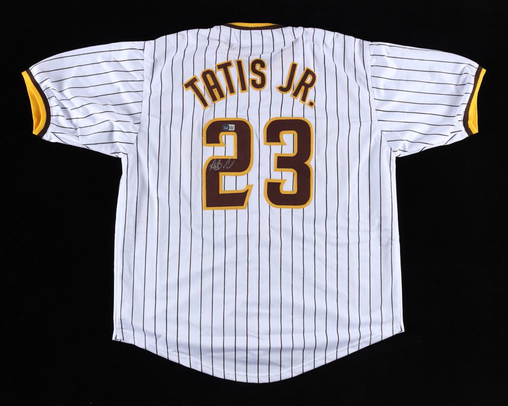 FERNANDO TATIS JR. SIGNED PADRES CUSTOM JERSEY (BECKETT COA) (1 of 3)