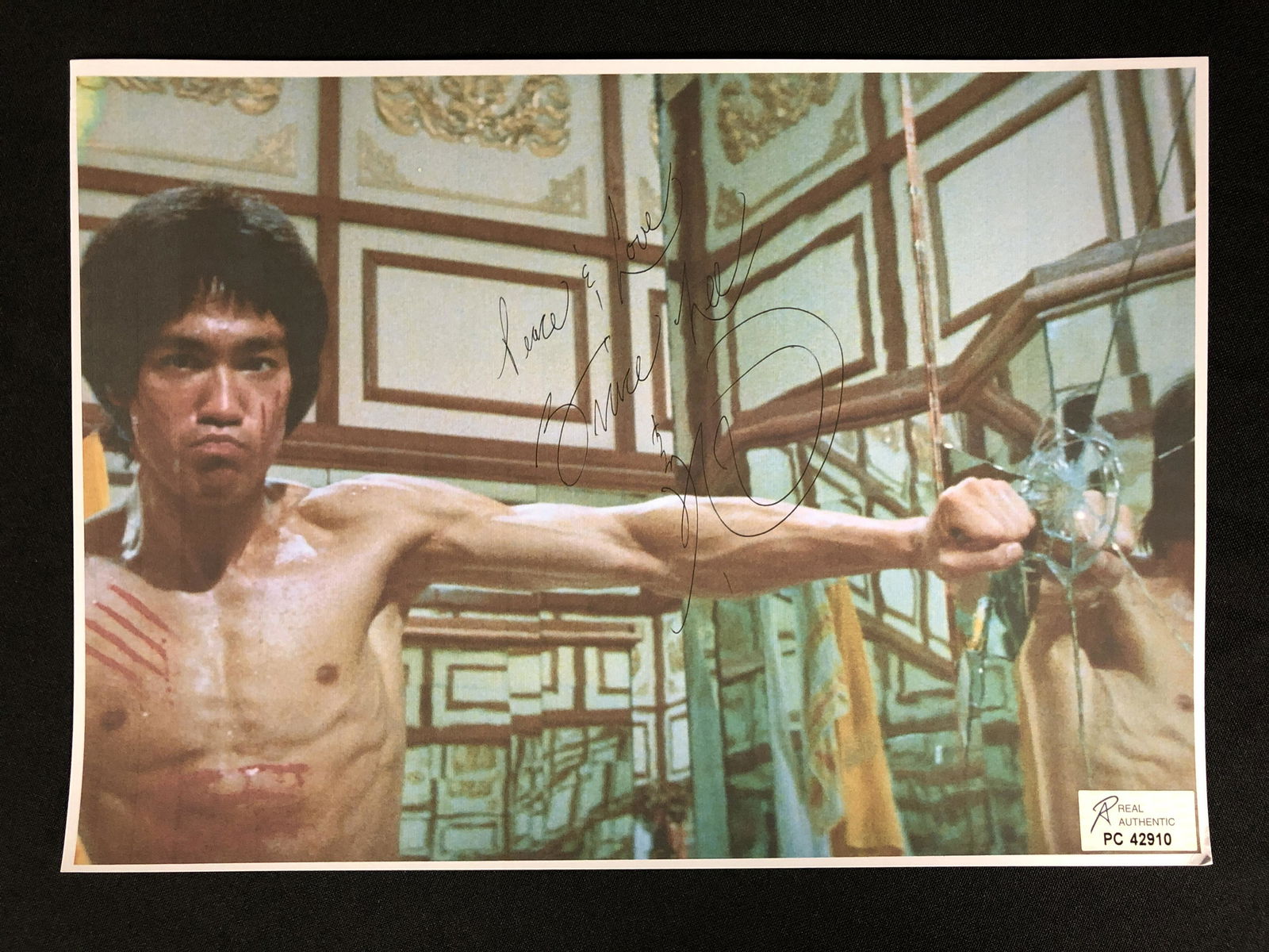 BRUCE LEE SIGNED 8 X 10 (RA COA) (1 of 2)