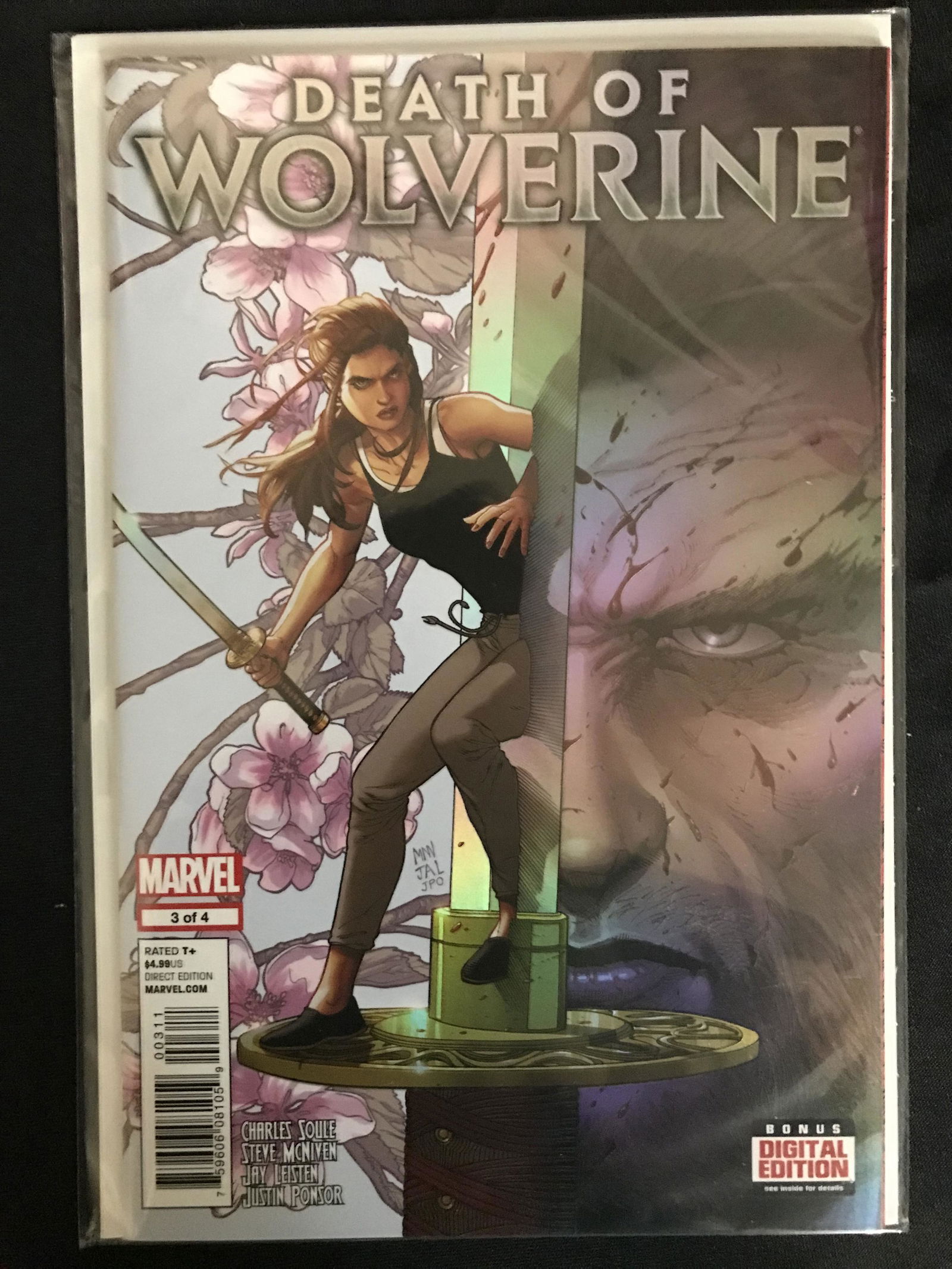 DEATH OF WOLVERINE NO. 3 of 4 (MARVEL COMICS) (1 of 1)