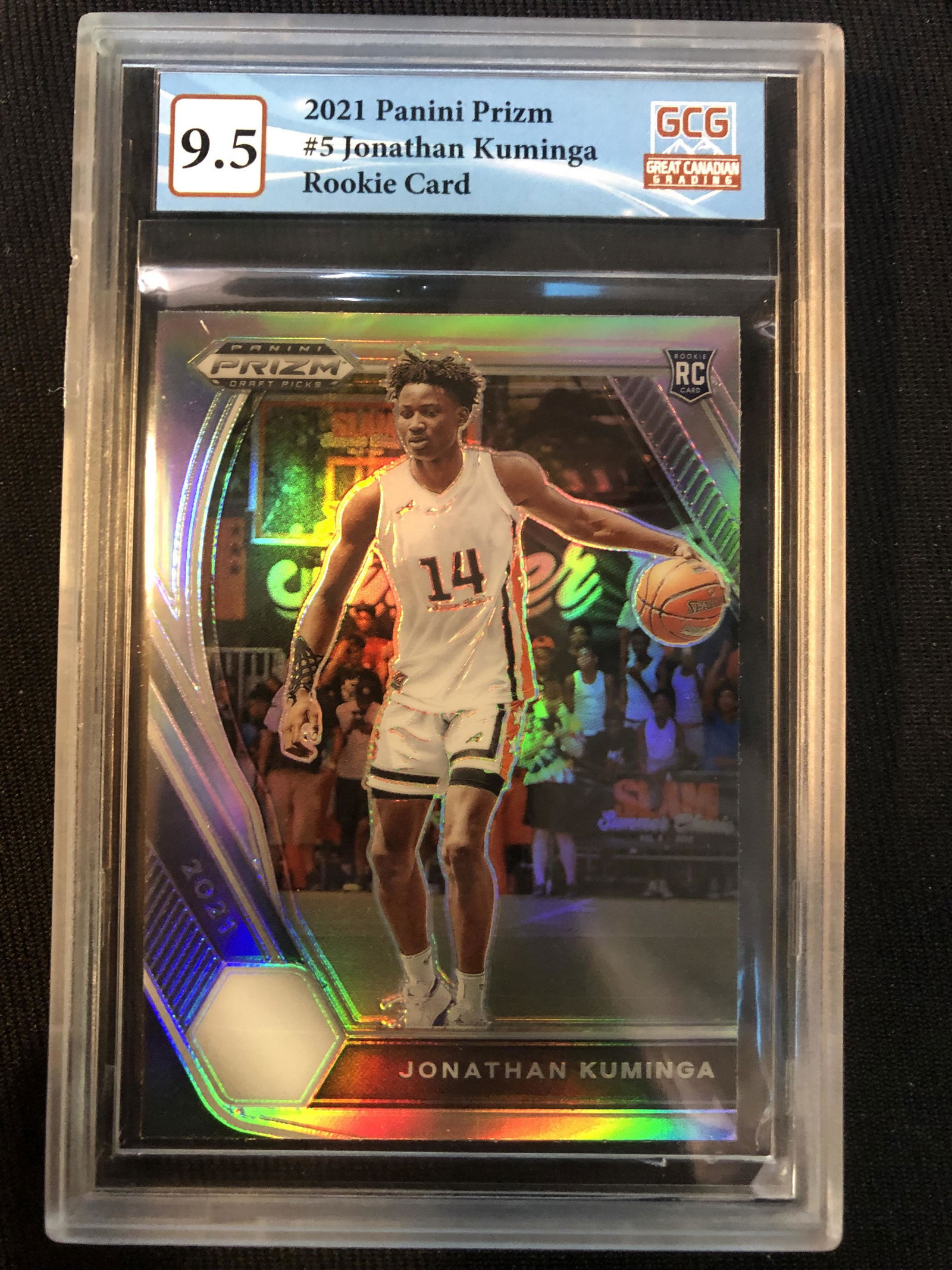 2021 PANINI PRIZM NO.5 JONATHAN KUMINGA RC (GCG 9.5) (1 of 2)