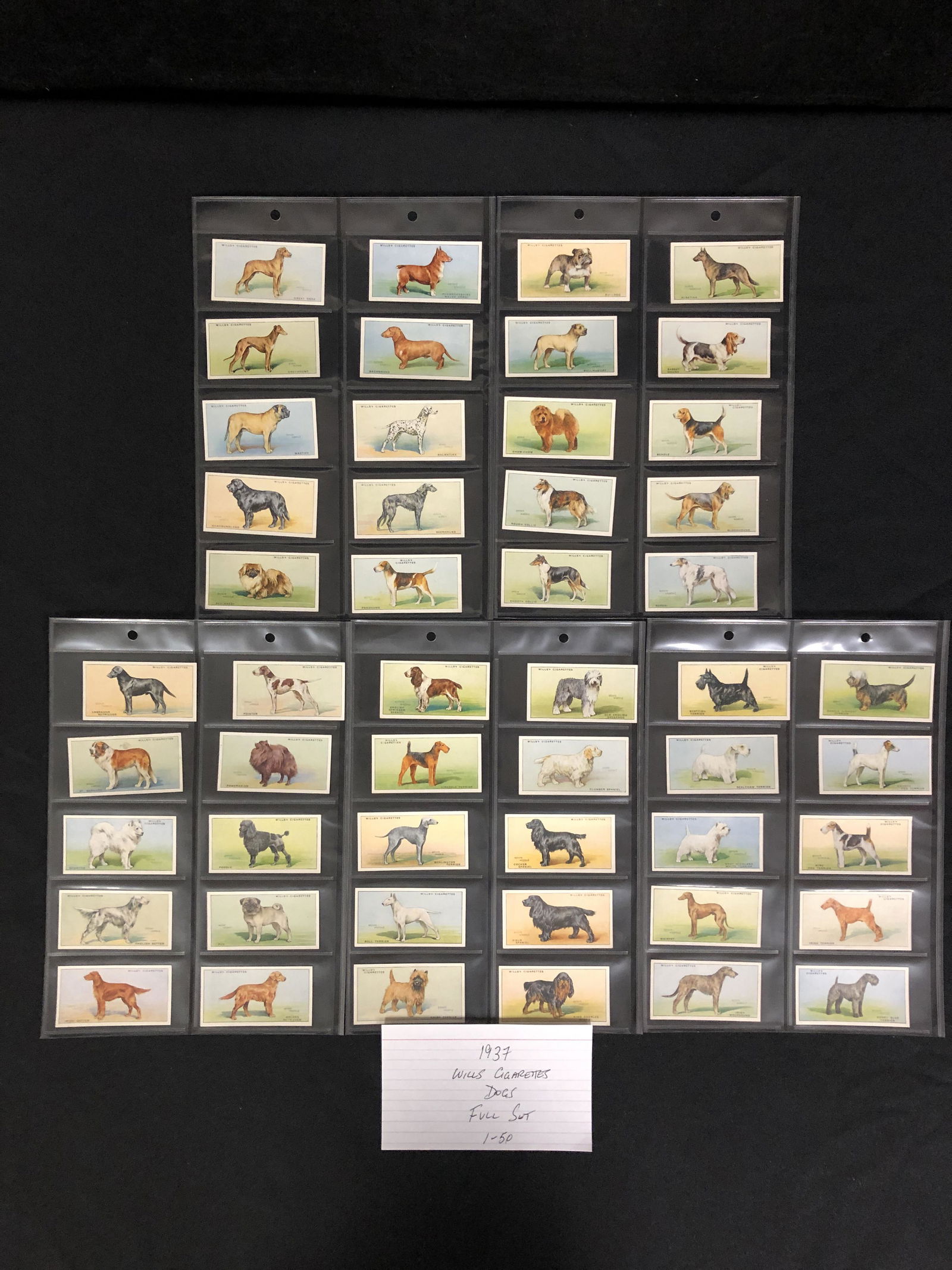 LOT OF 1937 WILLS CIGARETTE CARDS (1 of 1)