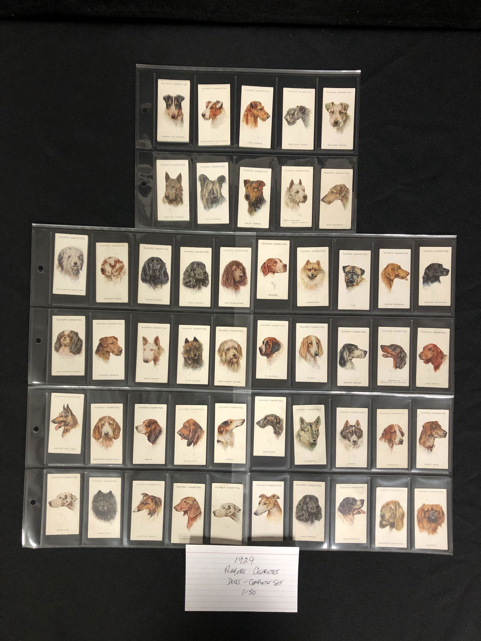 LOT OF 1929 PLAYERS CIGARETTE CARDS (1 of 1)