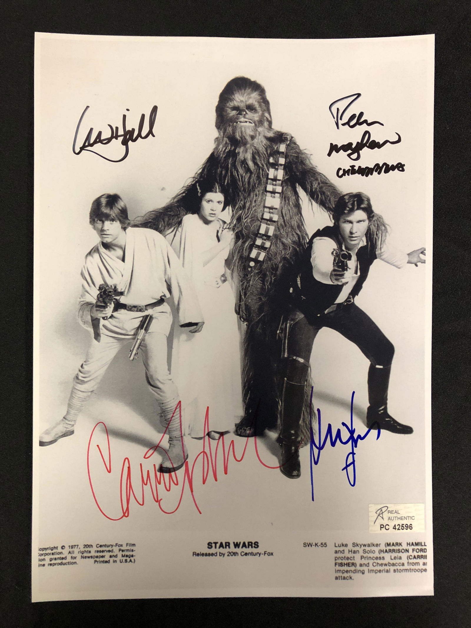 STAR WARS CAST SIGNED 8X10 PHOTO (RA COA) (1 of 2)