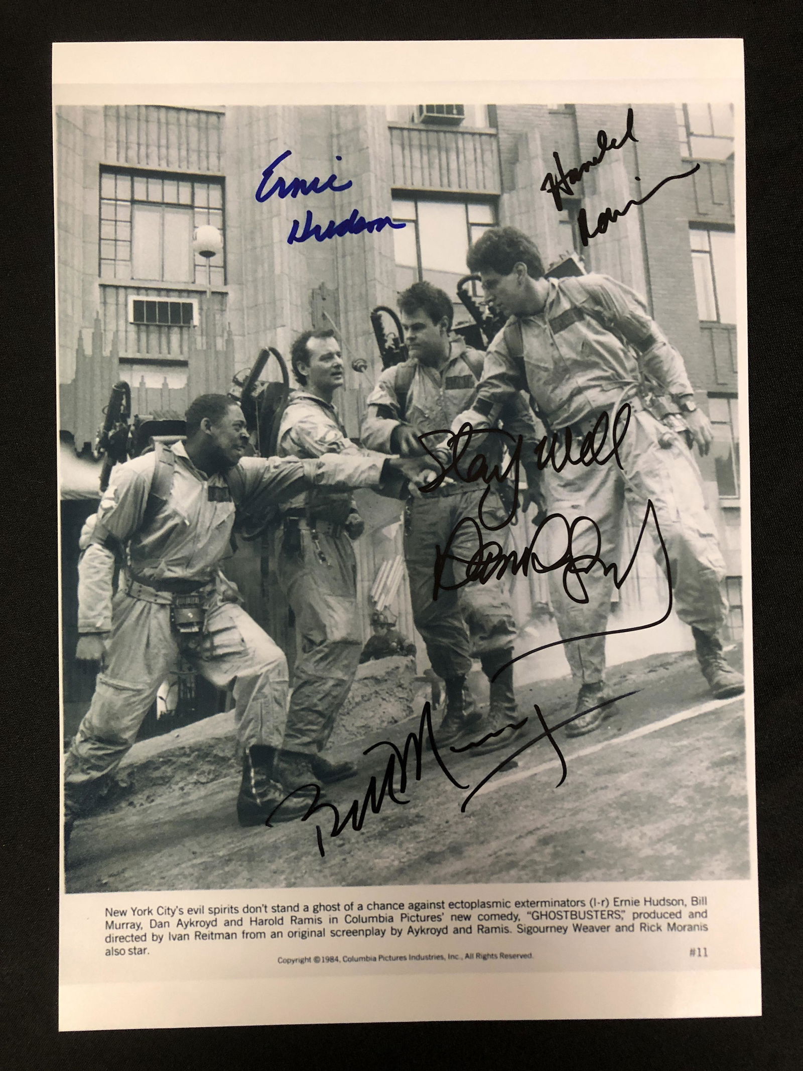 GHOSTBUSTERS SIGNED 8X10 PHOTO (RA COA) (1 of 2)