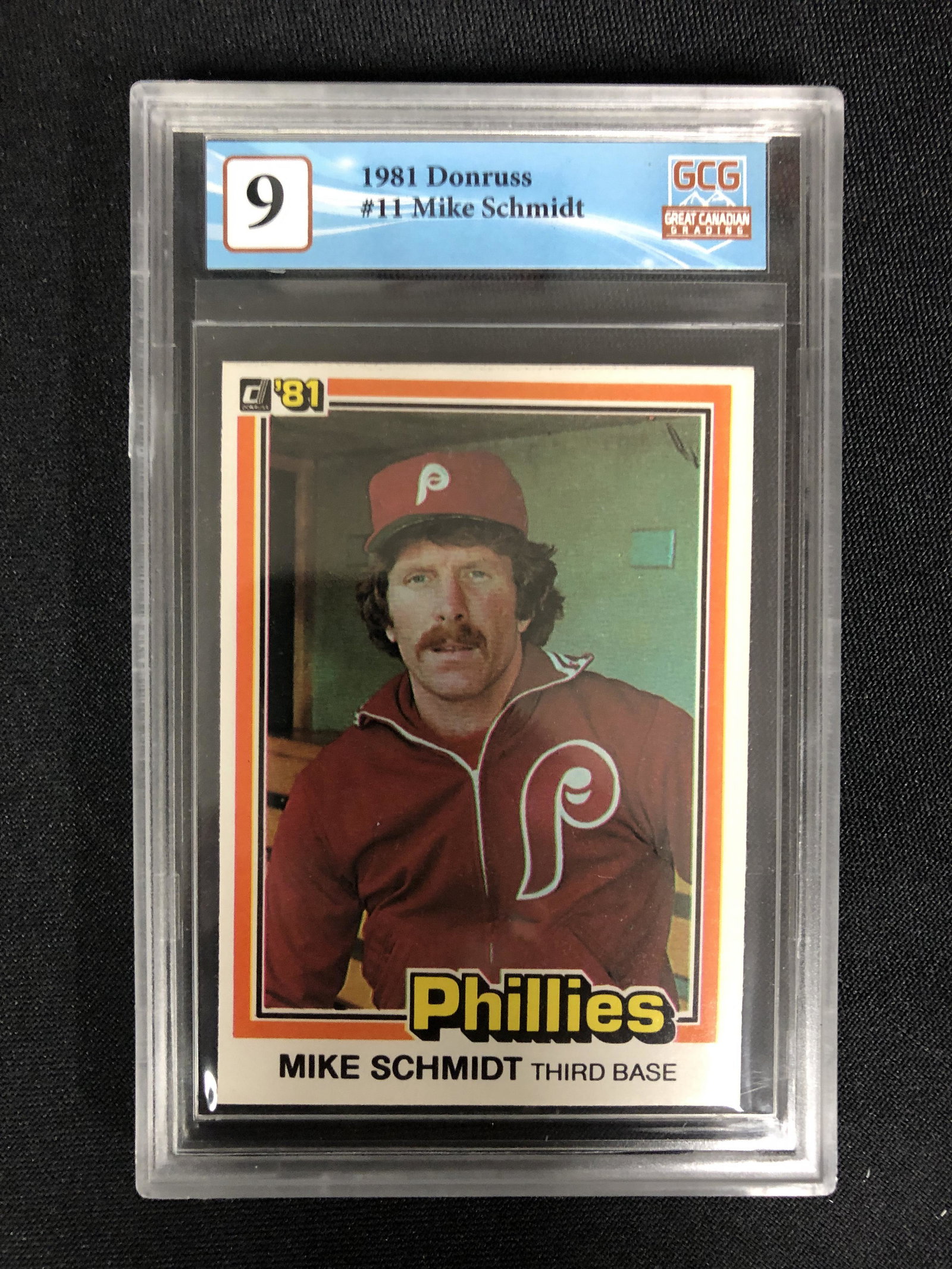 1981 DONRUSS NO.11 MIKE SCHMIDT (GCG 9): 1981 DONRUSS NO.11 MIKE SCHMIDT (GCG 9)