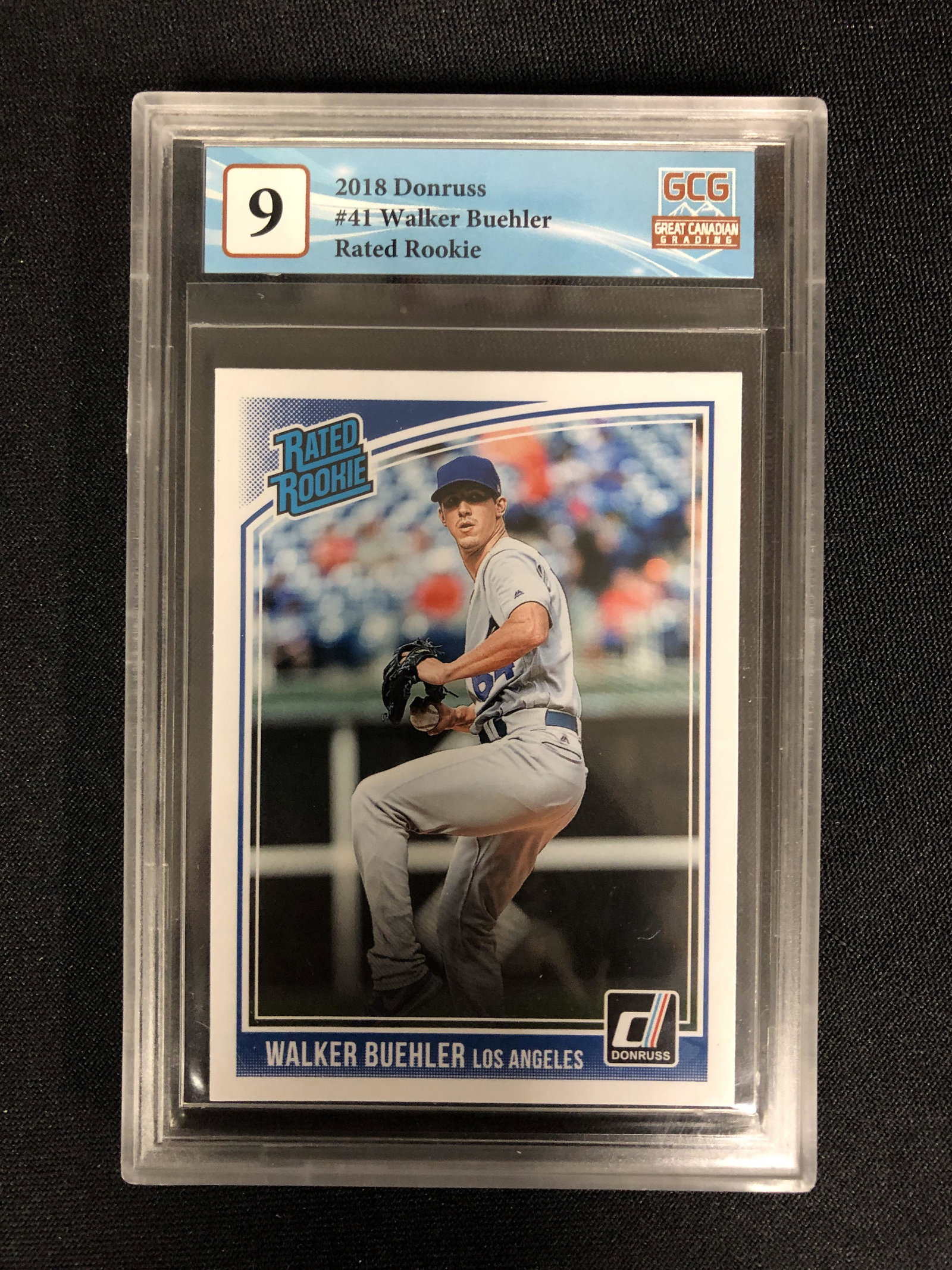 2018 DONRUSS NO.41 WALKER BUEHLER RC (GCG 9): 2018 DONRUSS NO.41 WALKER BUEHLER RC (GCG 9)