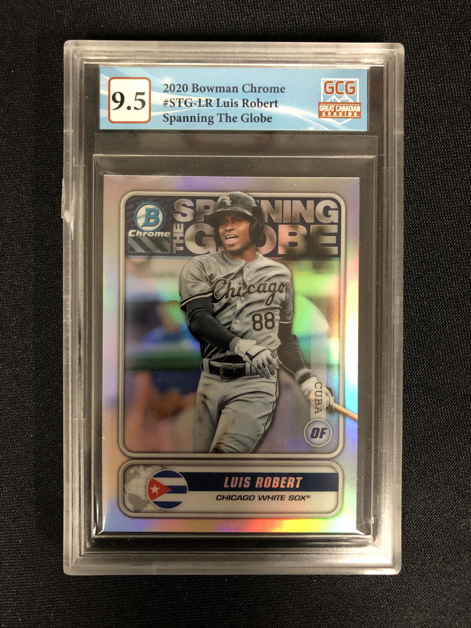 2020 BOWMAN CHROME NO.STG-LR LUIS ROBERT SPANNING THE GLOBE (GCG 9.5) (1 of 2)