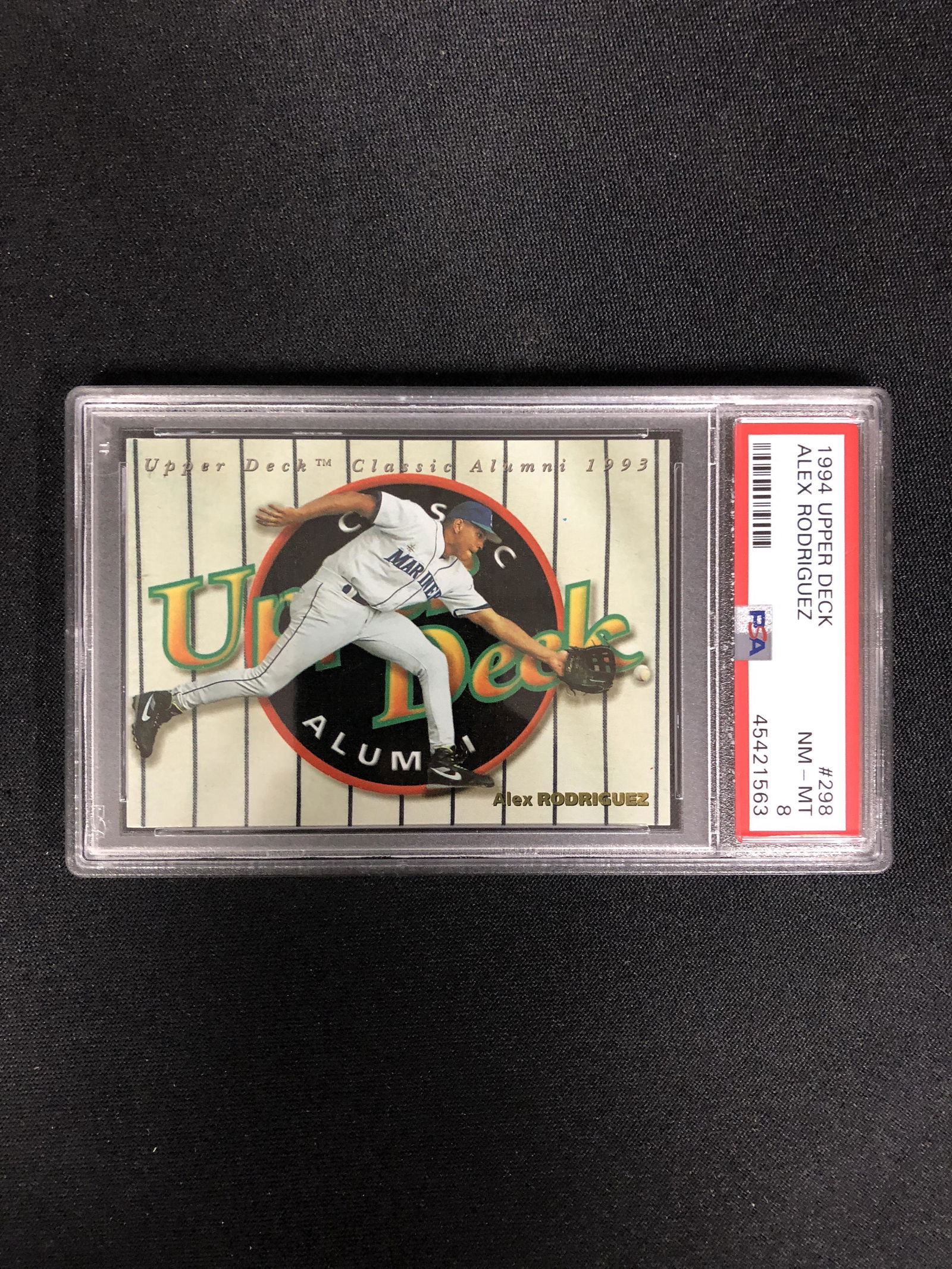 1994 UPPER DECK NO.298 ALEX RODRIGUEZ (PSA 8) (1 of 2)