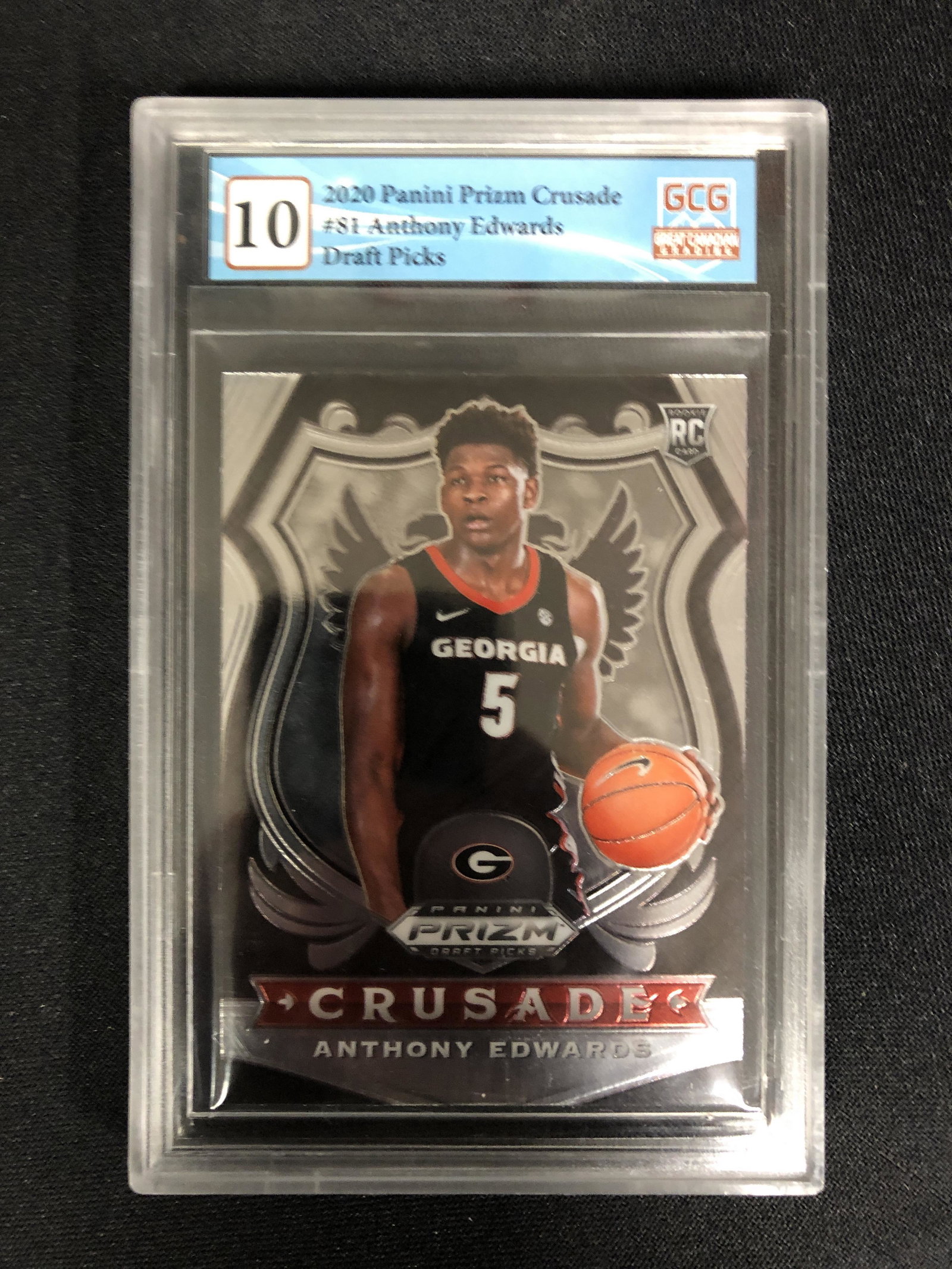 2020 PANINI PRIZM CRUSADE NO.S1 ANTHONY EDWARDS DRAFT PICKS (GCG 10): 2020 PANINI PRIZM CRUSADE NO.S1 ANTHONY EDWARDS DRAFT PICKS (GCG 10)
