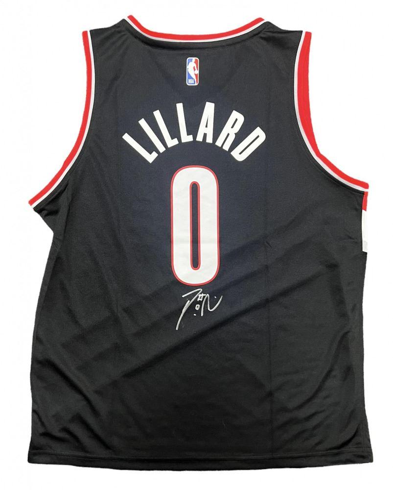 DAMIAN LILLARD SIGNED PORTLAND TRAILBLAZERS FANATICS JERSEY (FANATICS COA) (1 of 2)