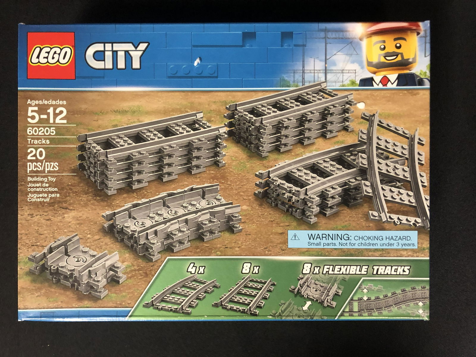 LEGO City Tracks 60205 Passenger Train System Track (1 of 1)